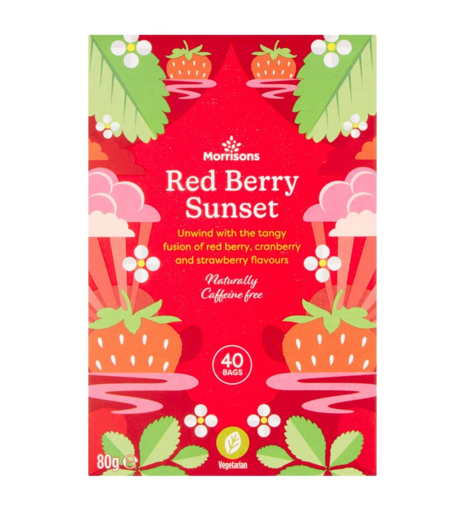 Morrisons Red Berry Blush Tea 80 g