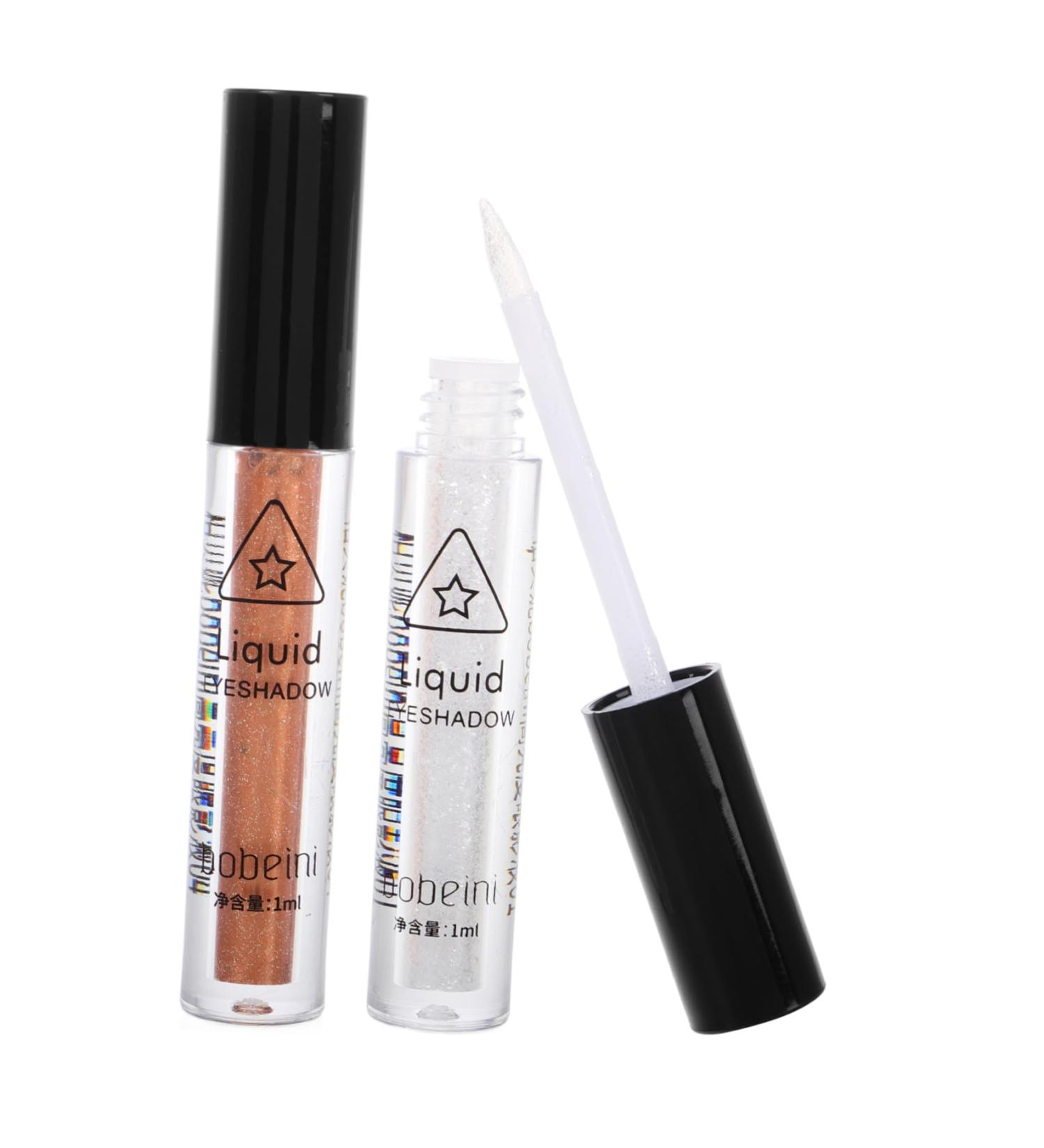 PLAFOPE 2pcs Eye Shadow Pencil Waterproof Eyeliner Pencil Metallic Eyeshadow Liner Silver Liquid - Buy Online on GoSupps.com