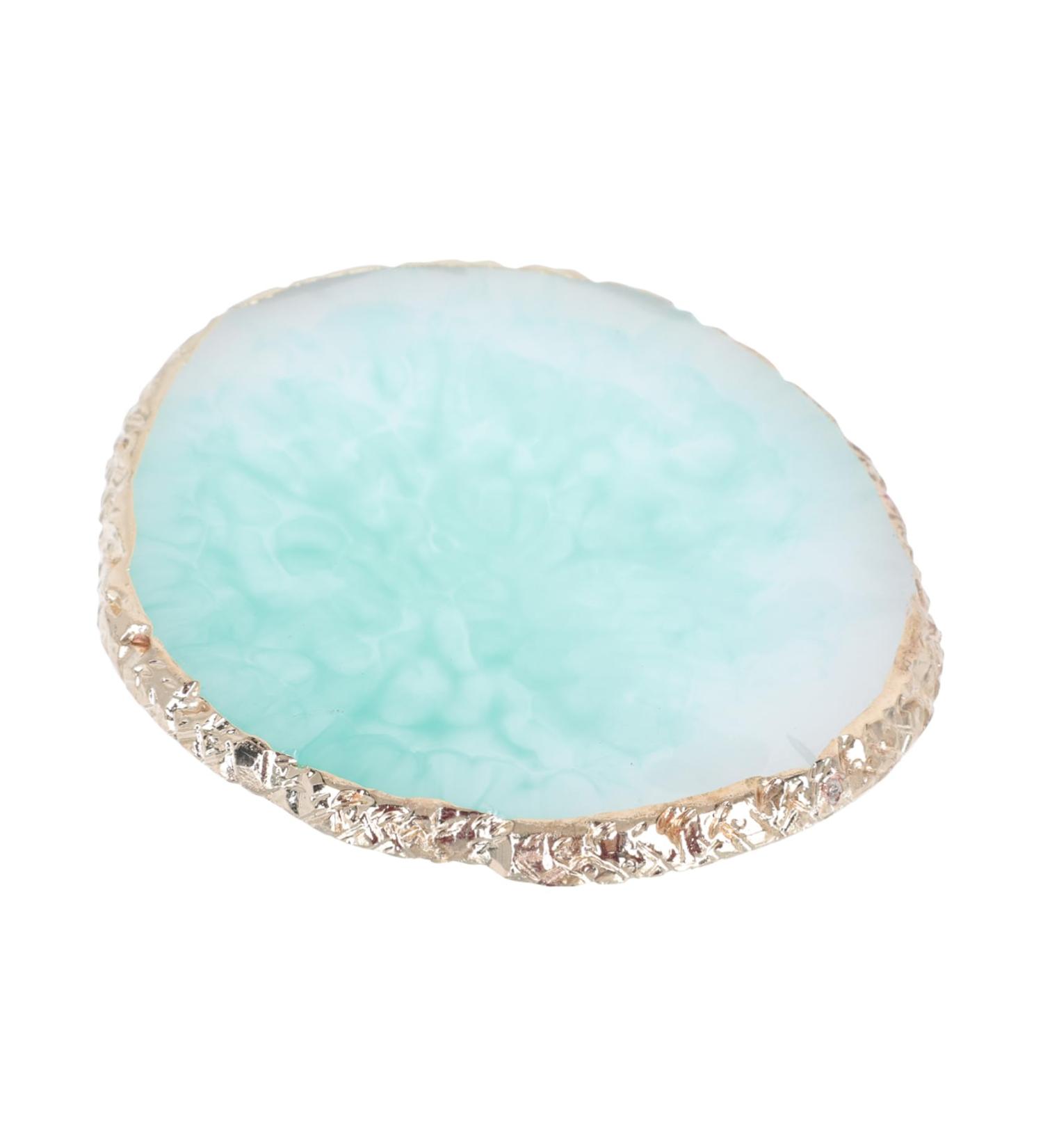  Gogogmee 1 Pc Round Palette Nail Art Supplies Nail Art Mixing Tray Hand Makeup Metal Watercolor Hand Makeup Mixing Elegant Foundation Resin - Buy Online on GoSupps.com