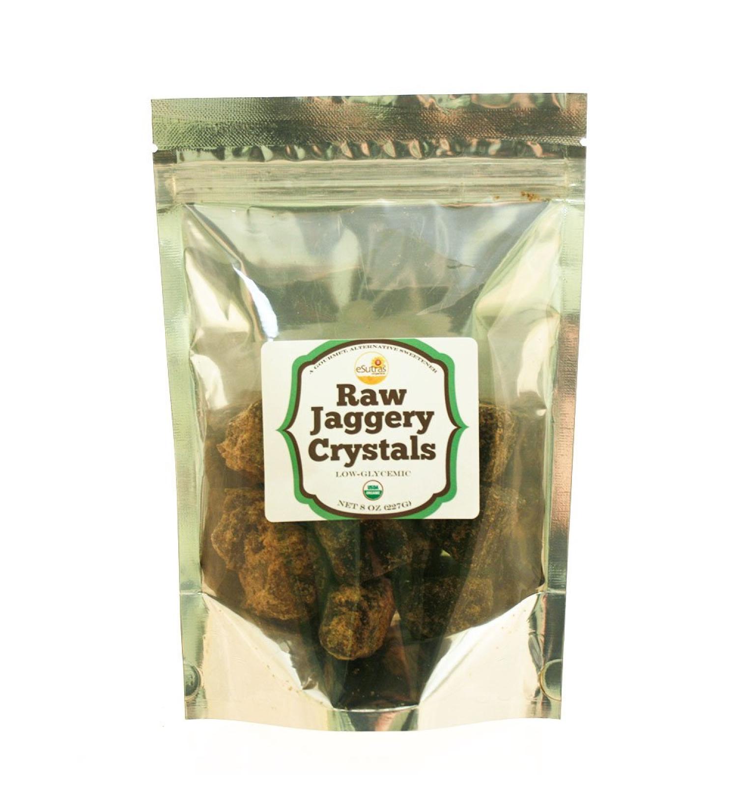 eSutras Organics Raw Whole Cane Jaggery Cubes 8oz - Burnt Sugar - Buy Online on GoSupps.com