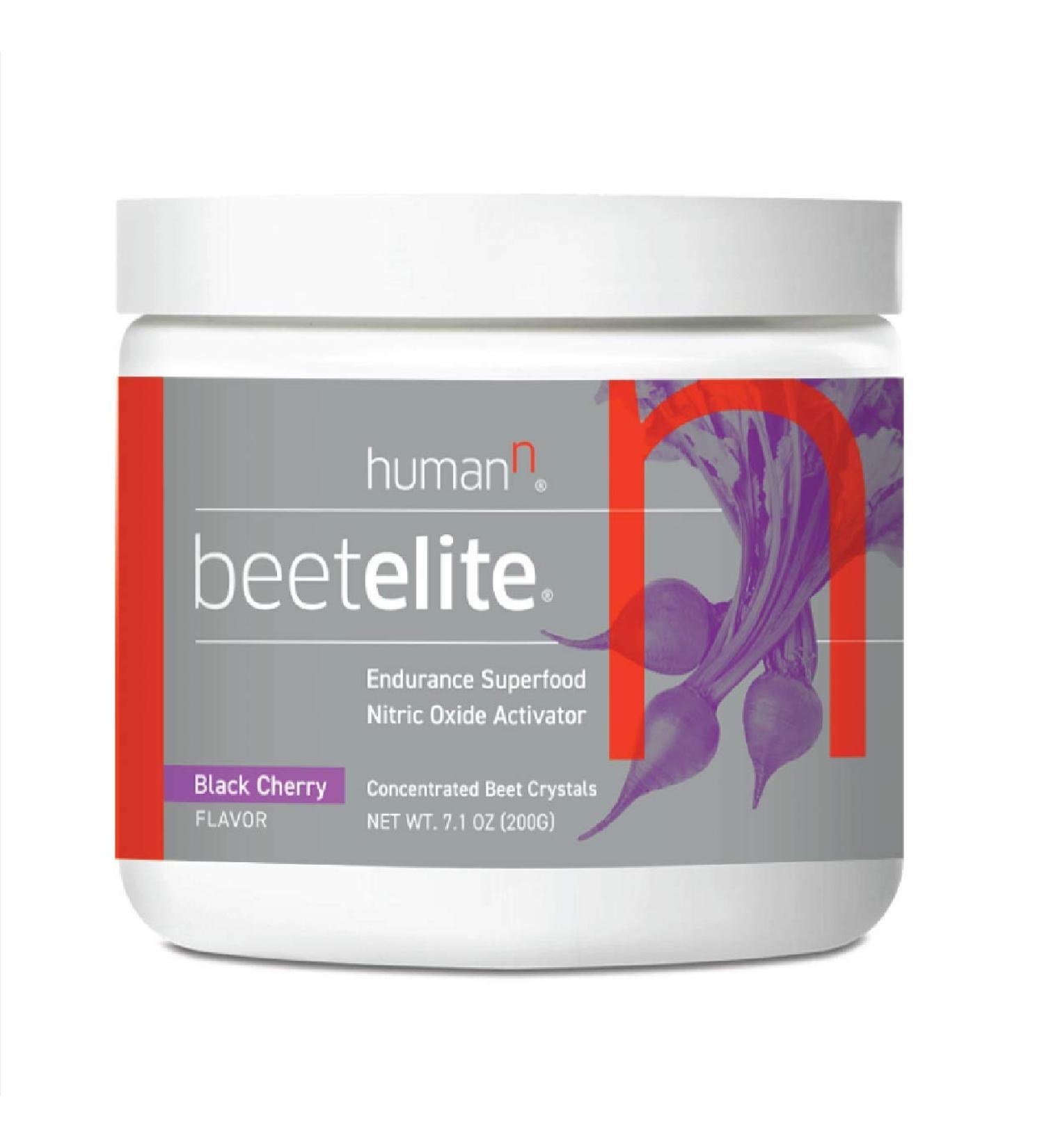 HumanN BeetElite Pre Workout Powder - Black Cherry - 20 Servings for Men & Women - Buy Online on GoSupps.com