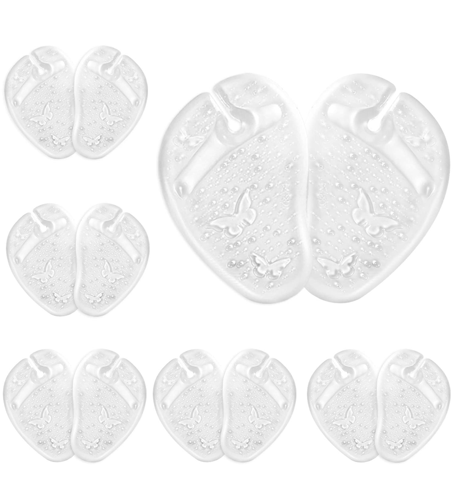 AIEX Gel Metatarsal Pads - 12pcs Forefoot Cushions for Women | Soft Gel Insole Pads for High Heels, Flip Flops - Pain Relief - Buy Online on GoSupps.com