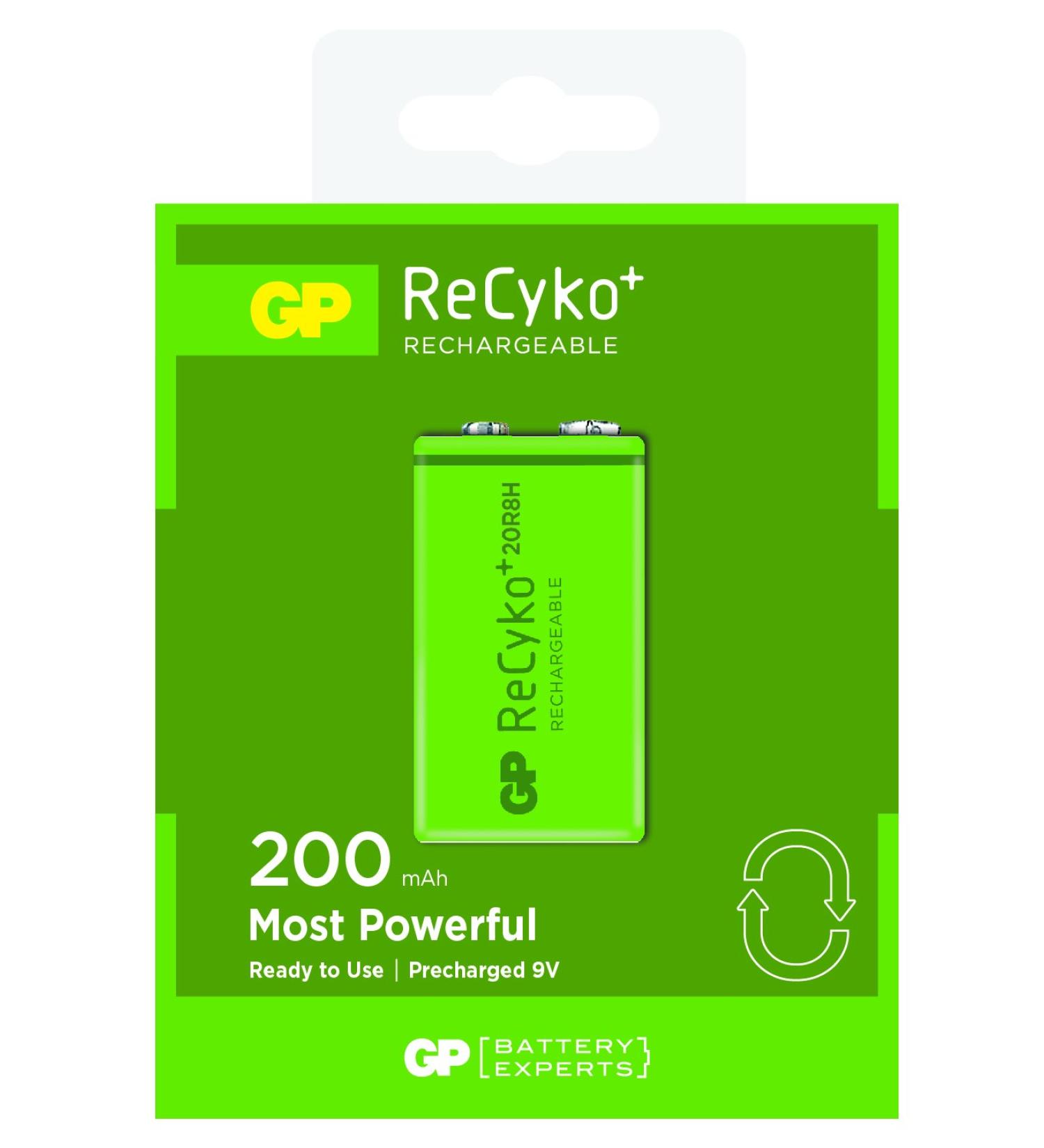 GP 9V Rechargeable NIMH 200 MAH