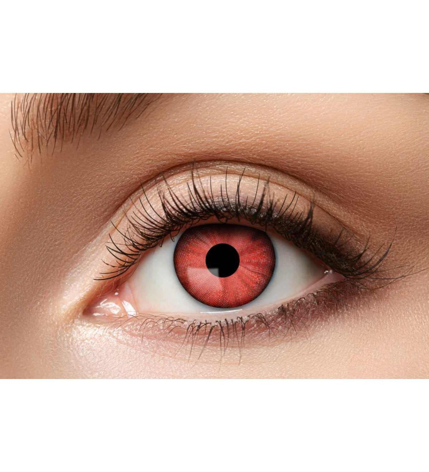 Eyecatcher m19 - Contact lenses motif lens Electro Red