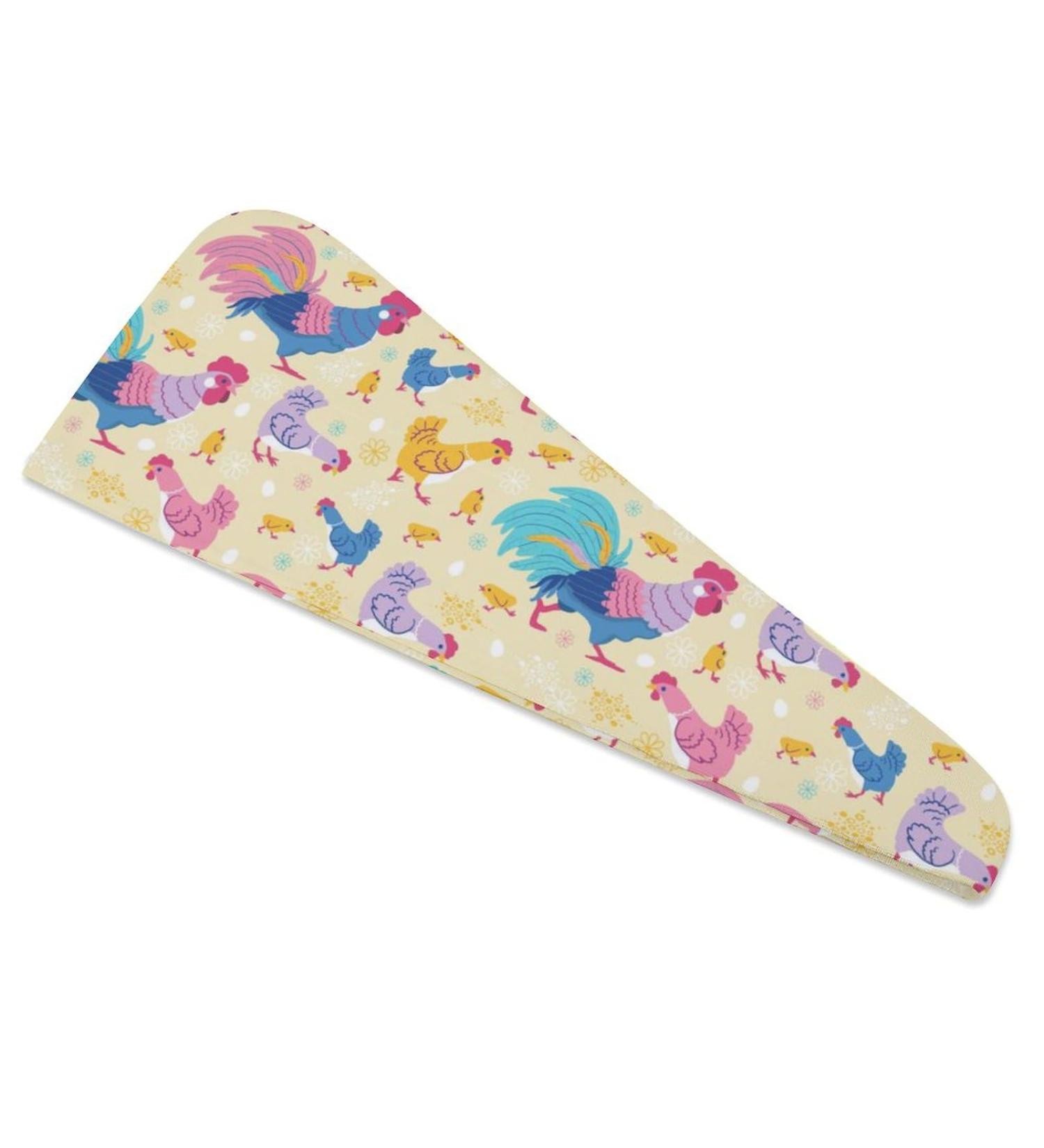 Colorful Rooster Microfiber Hair Towel Wrap - Super Absorbent Hair Turban for Women 10"x26" | International Shipping Available - Buy Online on GoSupps.com