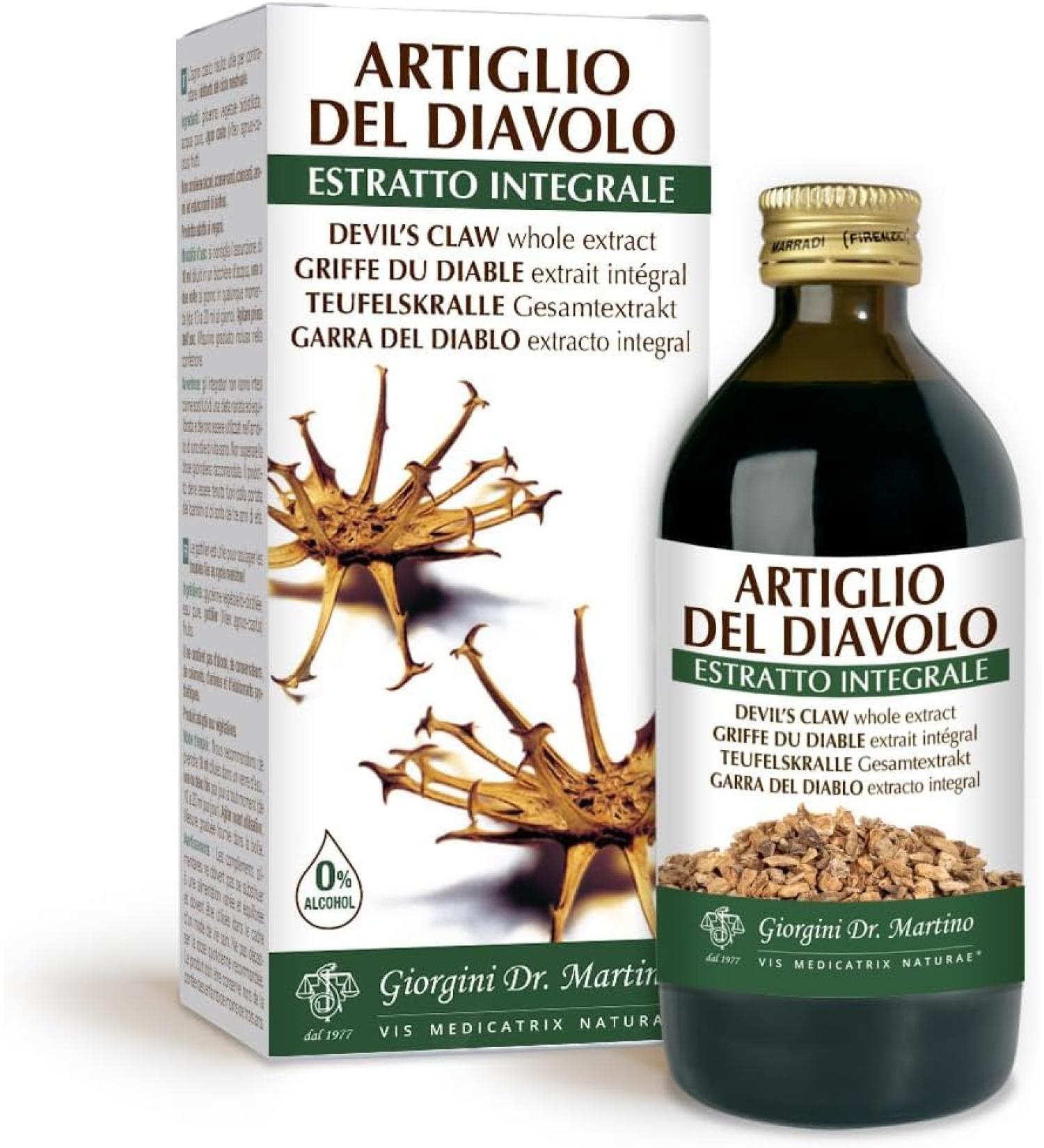 Dr. Giorgini Devil's Claw Full Extract - 200 ml - Buy Online on GoSupps.com