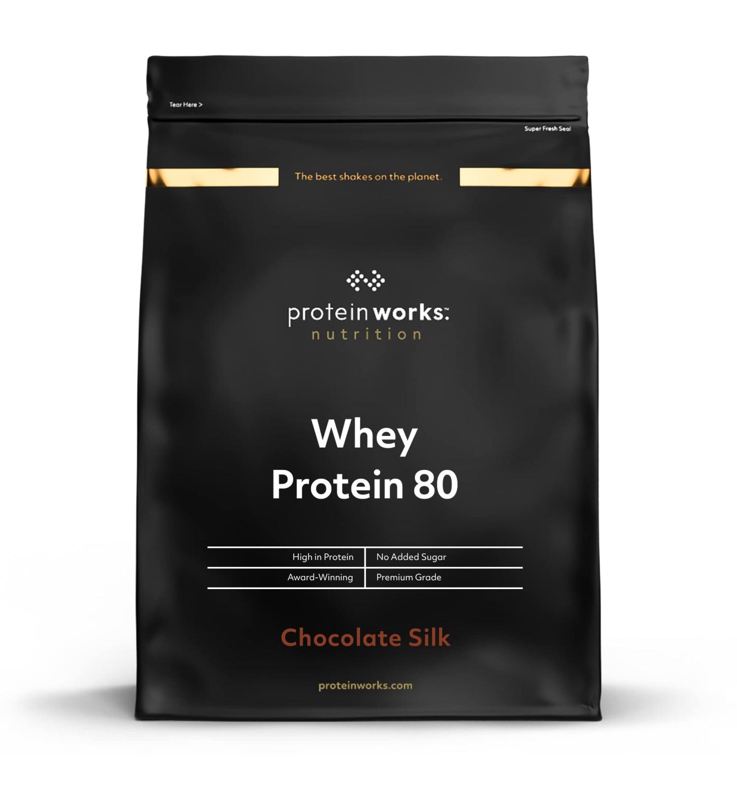 Buy Protein Works Whey 80 Protein Powder - Chocolate Silk | Premium Low Sugar Protein (500g) | Optimal Nutrition for Fitness - Buy Online on GoSupps.com