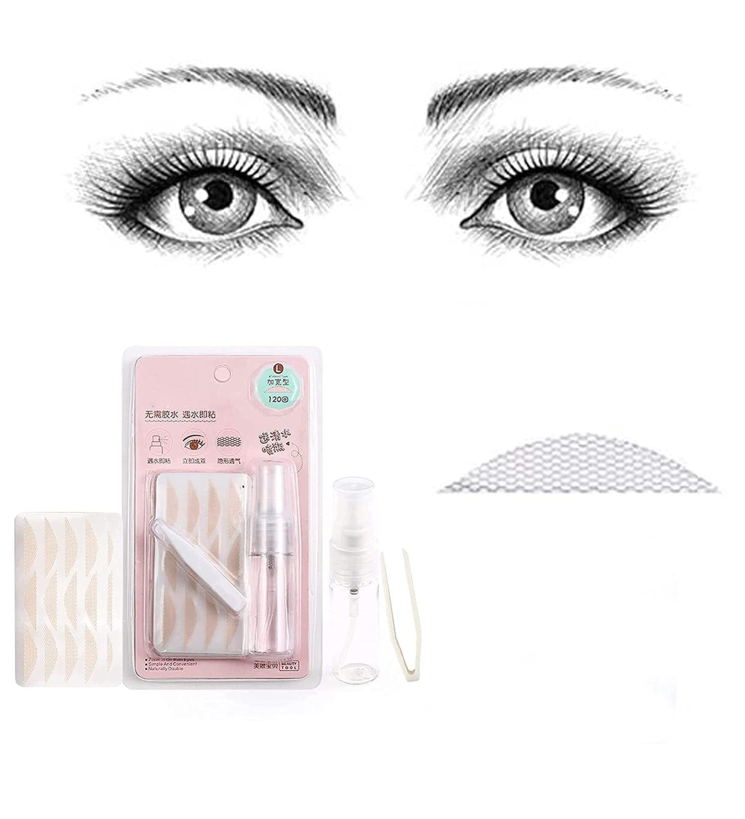 120 PCs Double Eyelid Tape - Ultra Invisible Self-Adhesive Waterproof Eye Strips for Hooded and Mono Eyelids - Buy Online on GoSupps.com