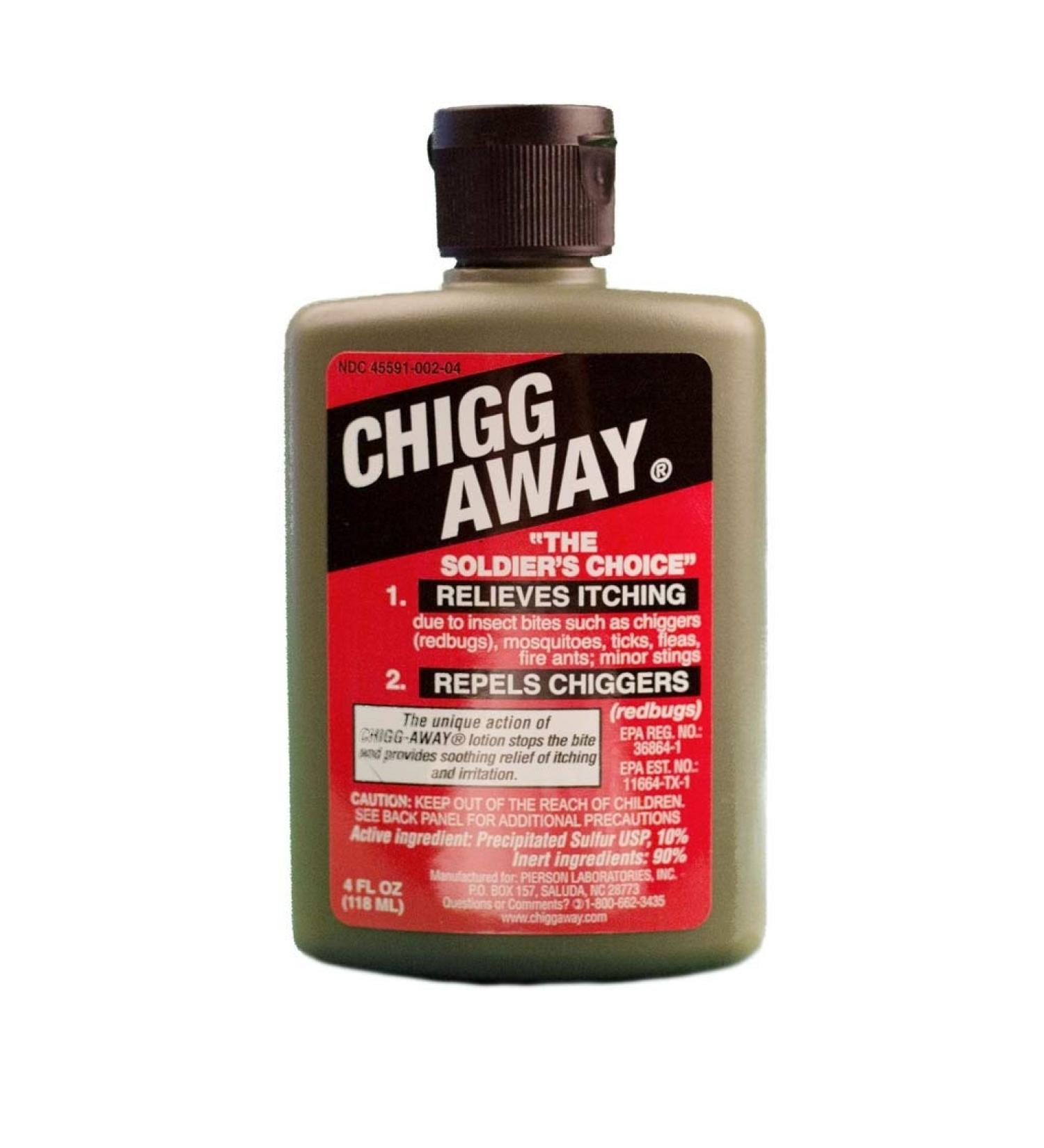 Chigg-Away 4 fl oz (Pack of 2) - Relieves Itching & Repels Chiggers - Soldier's Choice - Buy Online on GoSupps.com