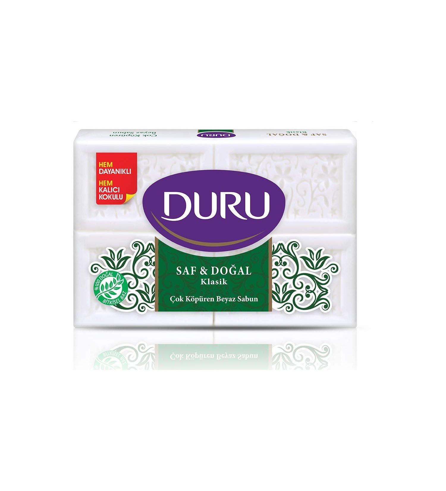 Duru Pure & Natural Classic Bar Soap - 24.69 oz | Gentle Cleansing & Moisturizing - Buy Online on GoSupps.com