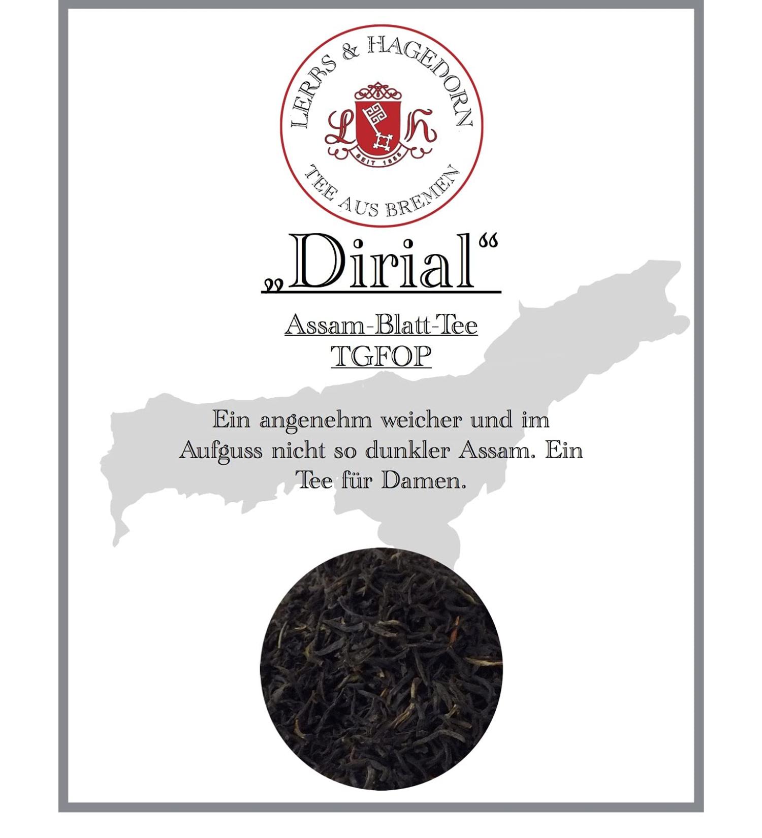  Lerbs & Hagedorn Assam-Tee TGFOP Dirial Tea 1.5 kg - Buy Online on GoSupps.com