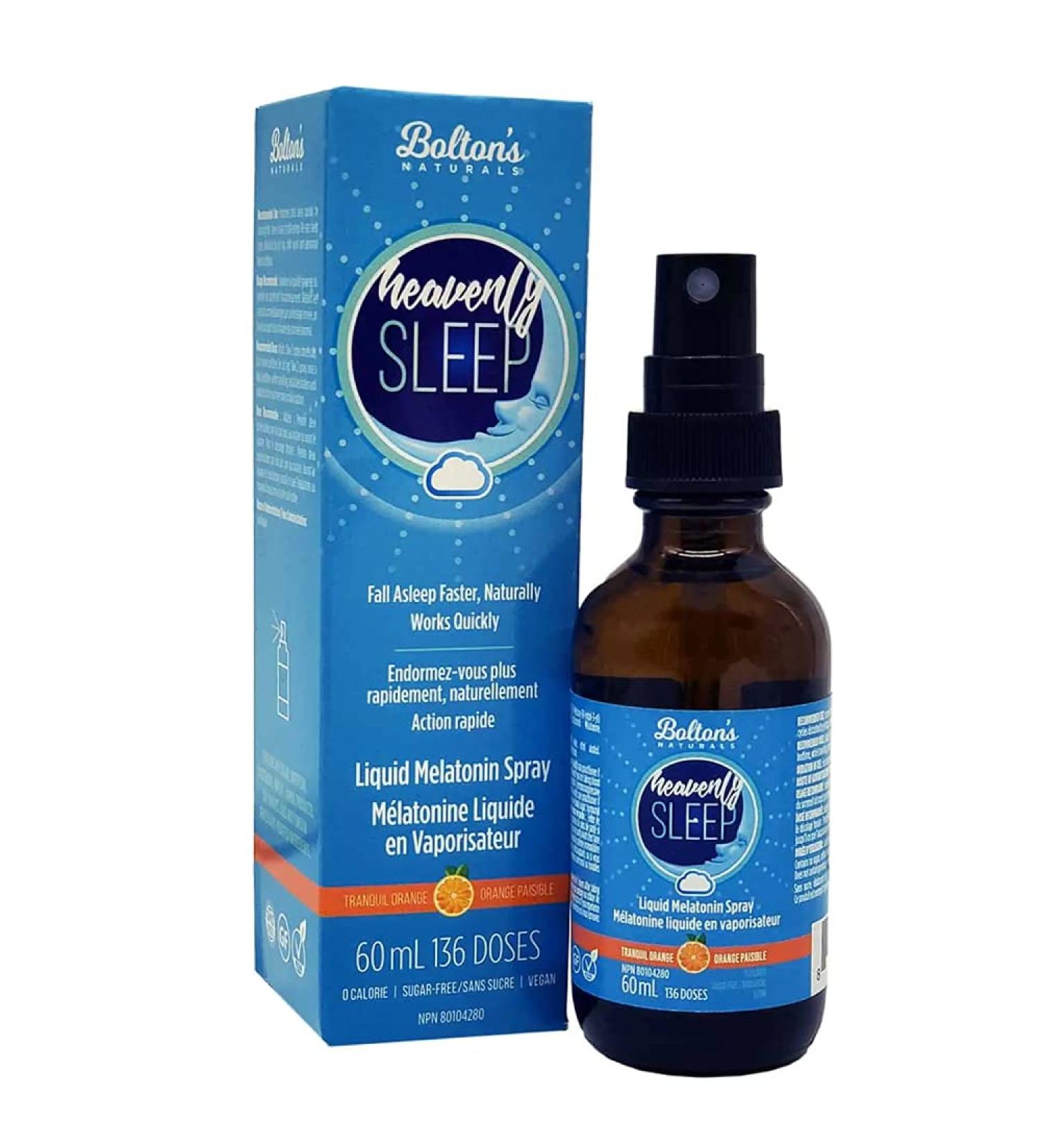 BOLTON'S NATURALS - Heavenly Sleep Liquid Melatonin Spray - 60 mL - Buy Online on GoSupps.com