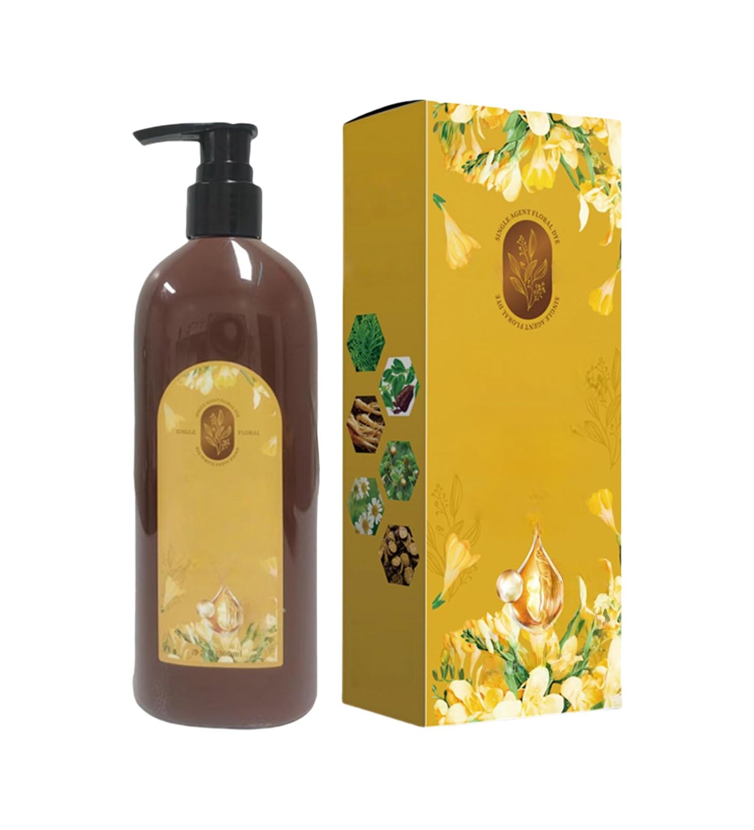Shampooing Colorant Capillaire Shampooing Teinture Naturelle Pour Cheveux Longue Dur e Nourrissant Parfum 300ml pour Femmes Adultes S niors Usage Quotidien Maison Voyage Ch taignier - Buy Online on GoSupps.com
