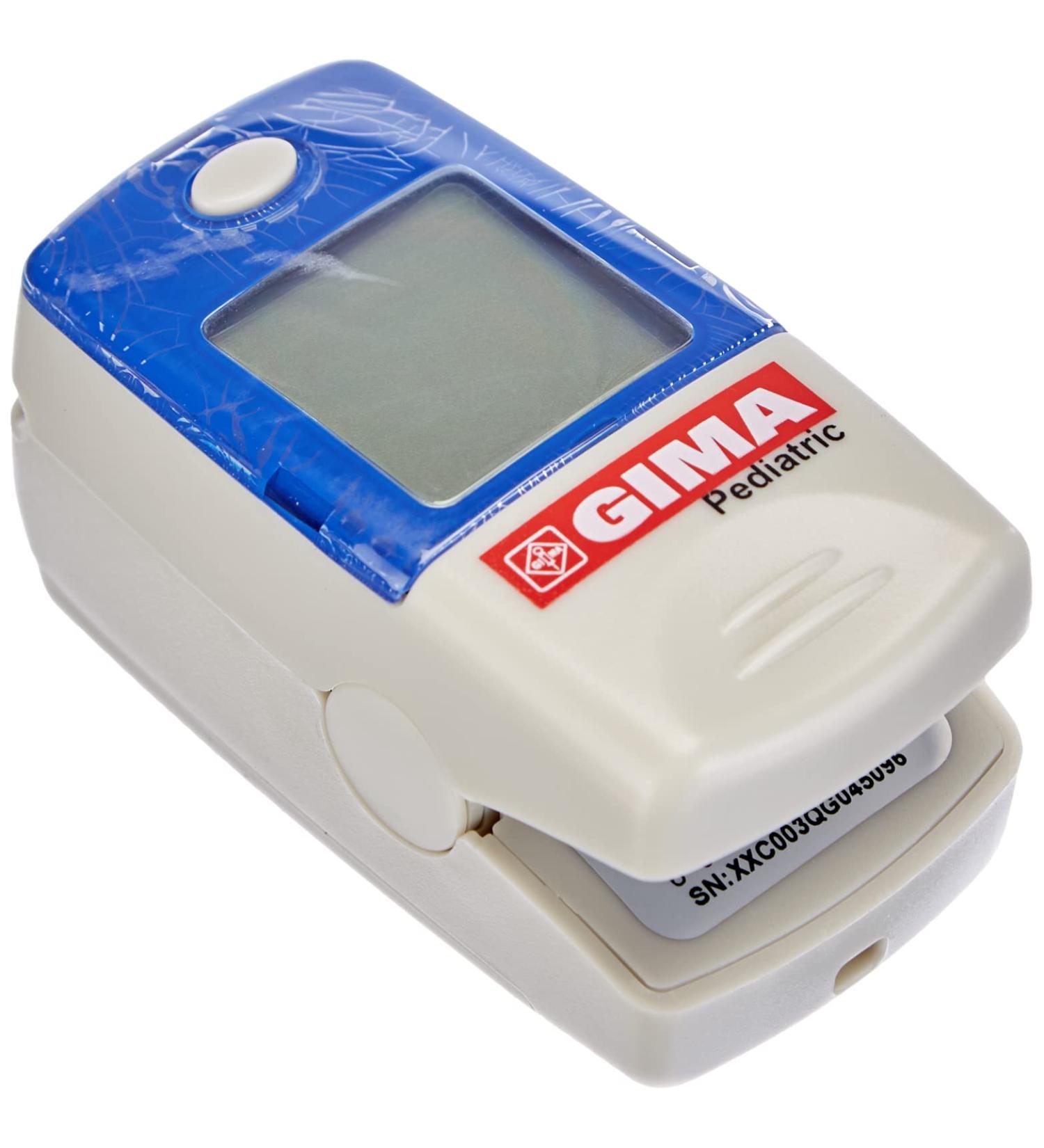 GIMA OXY-5 Children's Pulse Oximeter - Portable Finger Oximeter for Oxygen Saturation & Heart Rate | Professional Pediatric Monitor with 2 AAA Batteries - Buy Online on GoSupps.com