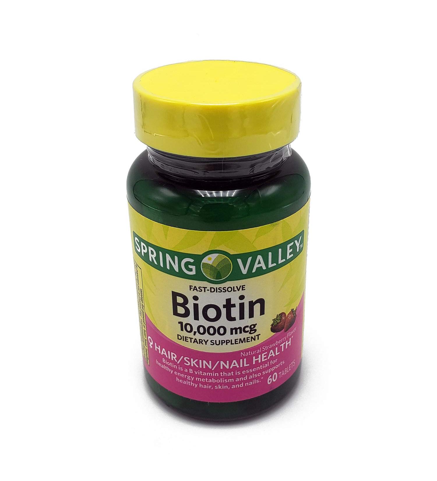 Spring Valley Fast-Dissolve Biotin 10 000 mcg 60 tabs