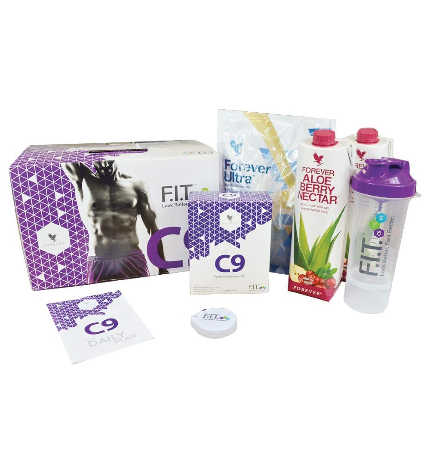 Forever Clean 9 Vanilla Berry-Weight Management 9-day cure on Aloe Vera Base including Garcinia Plus Therm Fiber Ultra Shake Mix including Betterforlife eBook / Guide Easy and Vital by Toni Woods C9 Berry Vanilla