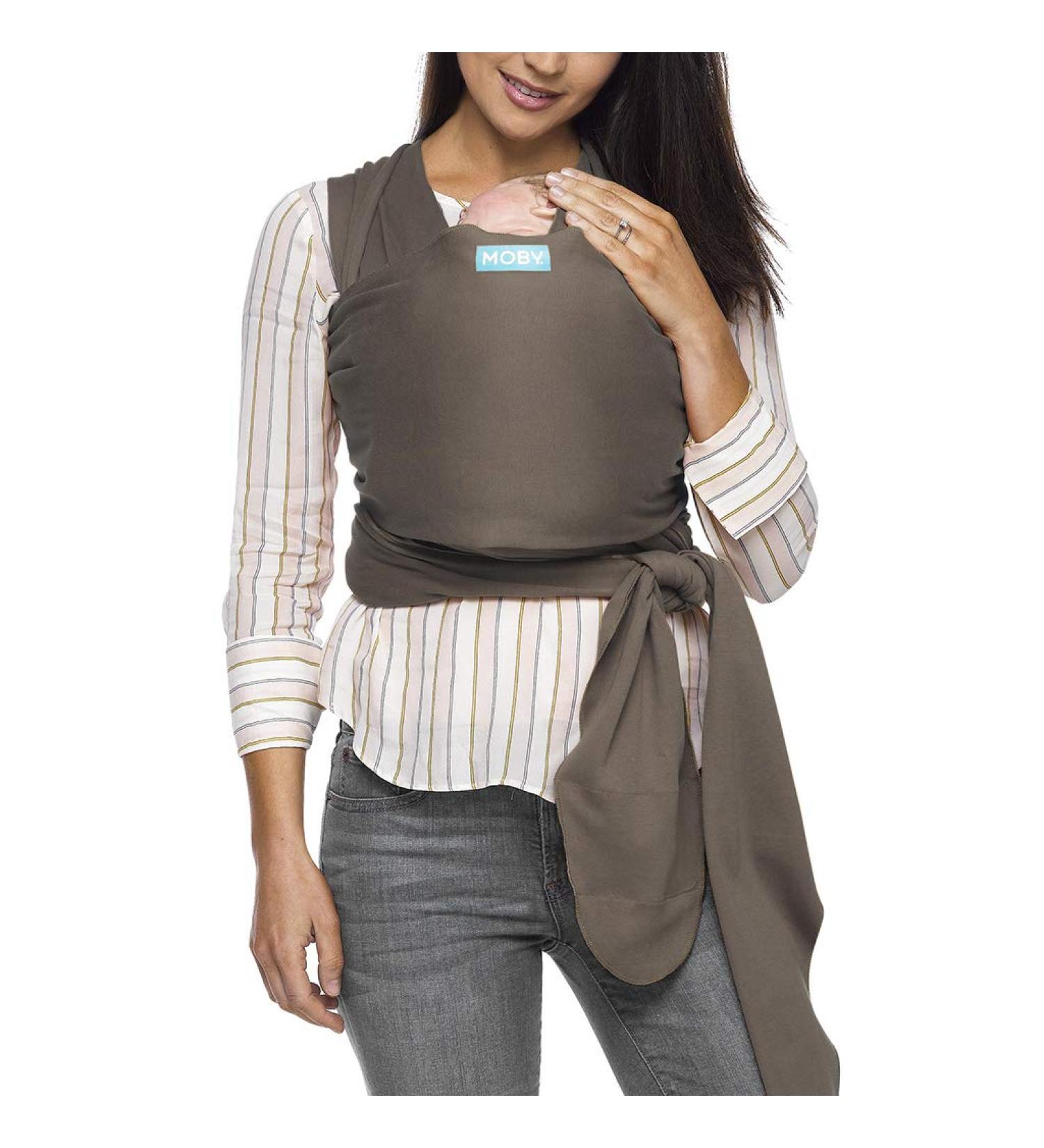 Moby Cocoa Classic Baby Wrap Carrier | One Size Fits All | Breathable 100% Cotton Sling for Newborn to Toddler | Up to 33lbs | Unisex - Buy Online on GoSupps.com