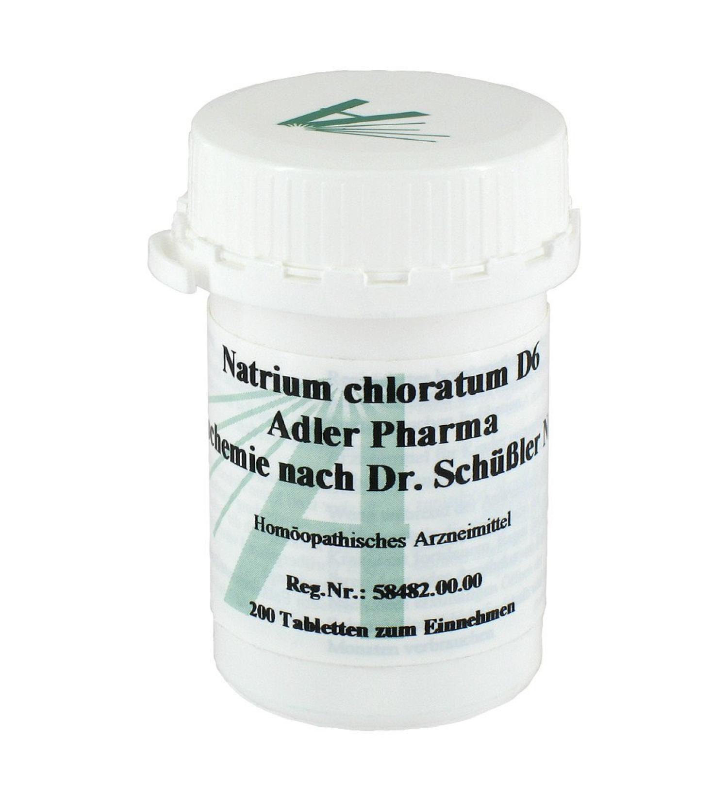 Biochemistry Adler 8 Natrium Chloratum D 6 Tablets