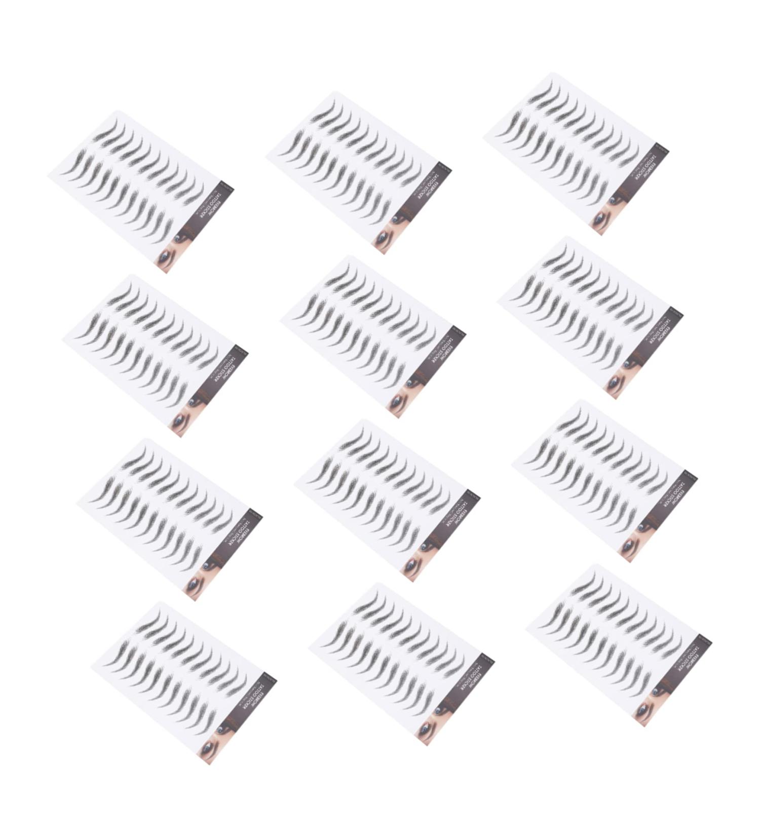 NOLITOY 12 sheets Women Transfer for Eyebrow Eyebrows False Temporary Artificial Imitation Transfers - Buy Online on GoSupps.com