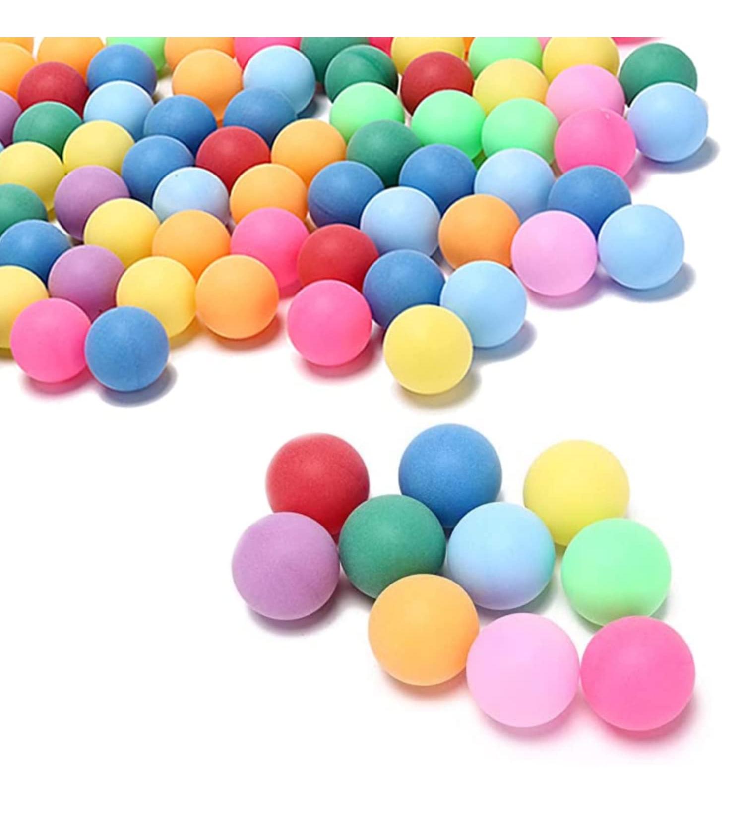 MYSXN 20PCS Colorful Ping Pong Balls for Pong Game and DIY Arts - Plastic Table Tennis Balls for Kids - Buy Online on GoSupps.com