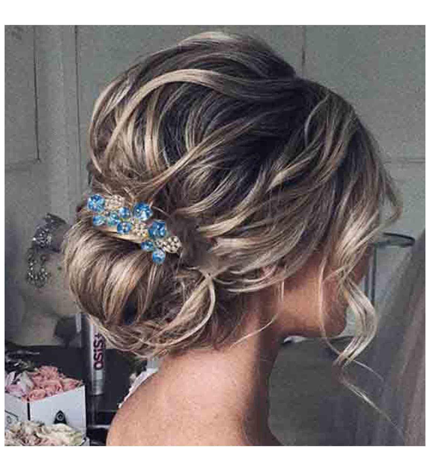 Yheakne Vintage Flower Pearl Hair Clip - Decorative Retro Hairpin for Women & Girls (Blue) - Buy Online on GoSupps.com