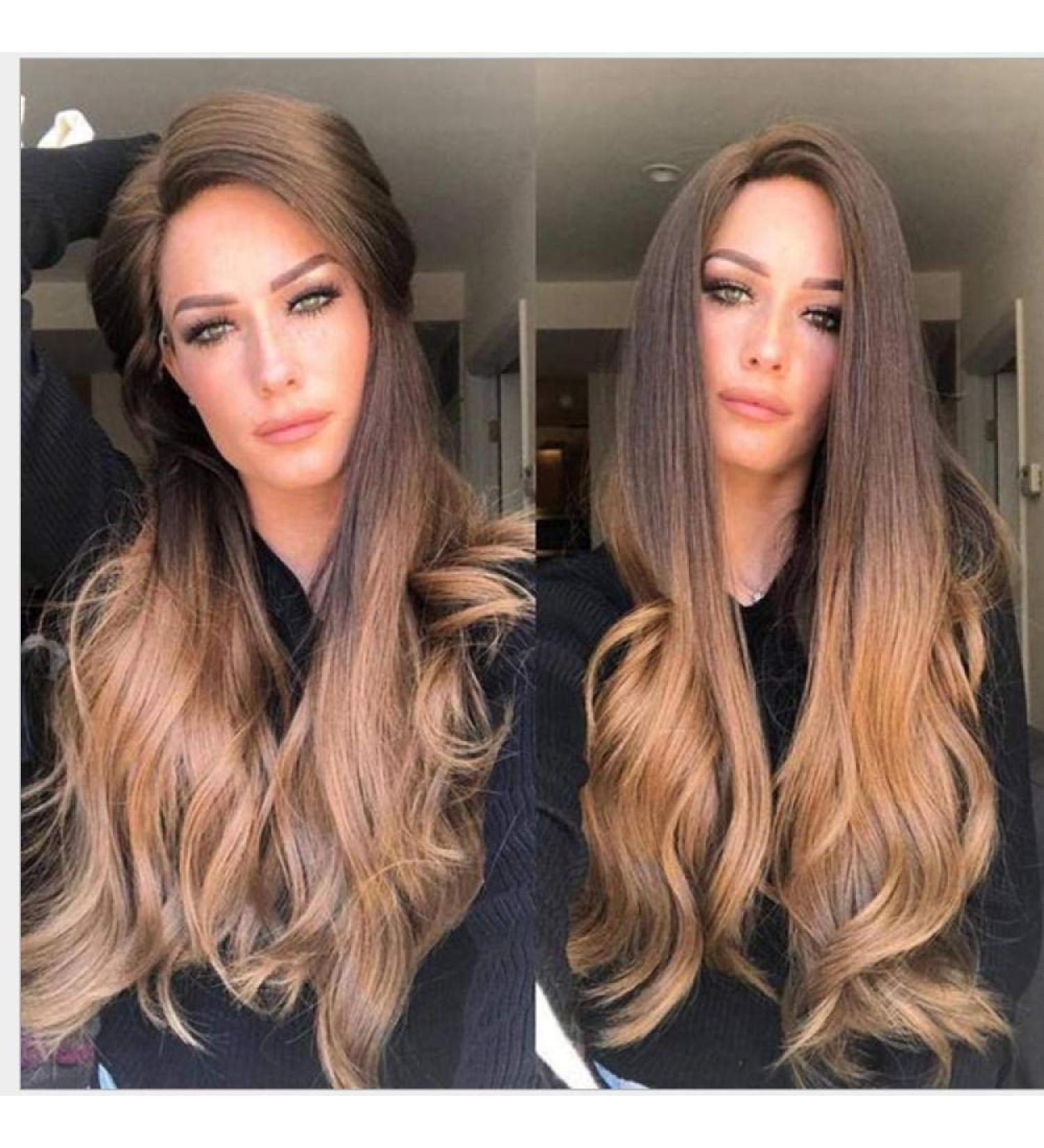 BGHJUE Yellow Long Curly Lace Front Human Wig for Black Women - Pre-Plucked Brazilian Remy Hair - Buy Online on GoSupps.com
