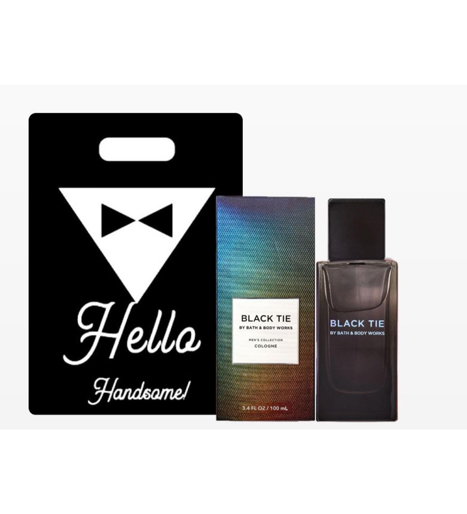 Black Tie Cologne - White Barn - Bath/Body Work - Men's Collection - 3.4 fl oz / 100 mL and Gift Bag HELLO HANDSOME