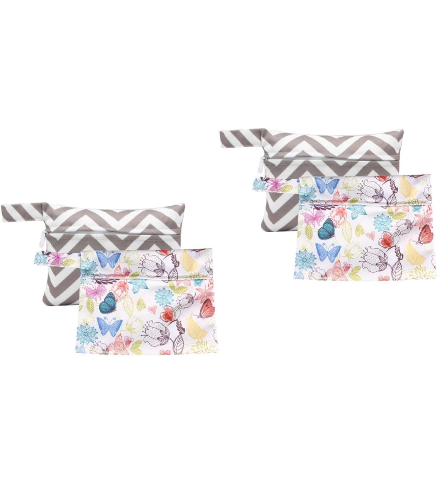 Lurrose 4-Pack Waterproof TPU Storage Bags Practical Zippered Tampon Holders Sanitary Pouch Breathable & Multi-Color Options (18x14cm) - Buy Online on GoSupps.com