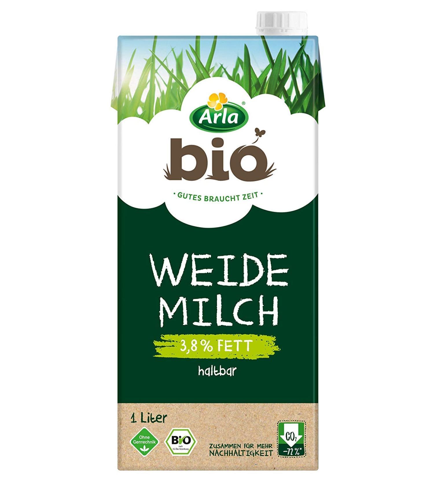 Buy Arla ORGANIC Long-Life Pasture Milk 3.8% Fat - 12x1L | Organic & Sustainable Milk for International Delivery - Buy Online on GoSupps.com