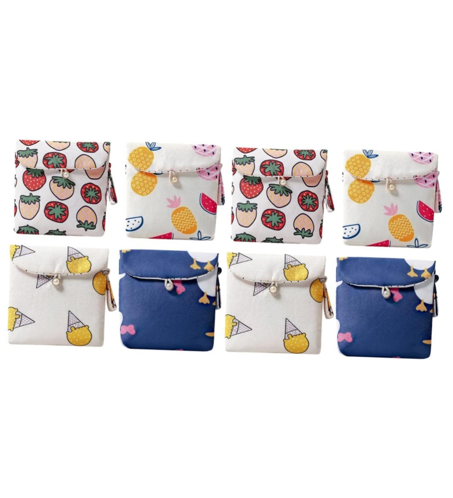 Gleavi Makeup Pocket - 4 Pcs Pack of Women's Bandage Bags | Travel Cosmetic Bag & Period Pad Pocket with Wet Pockets - Buy Online on GoSupps.com