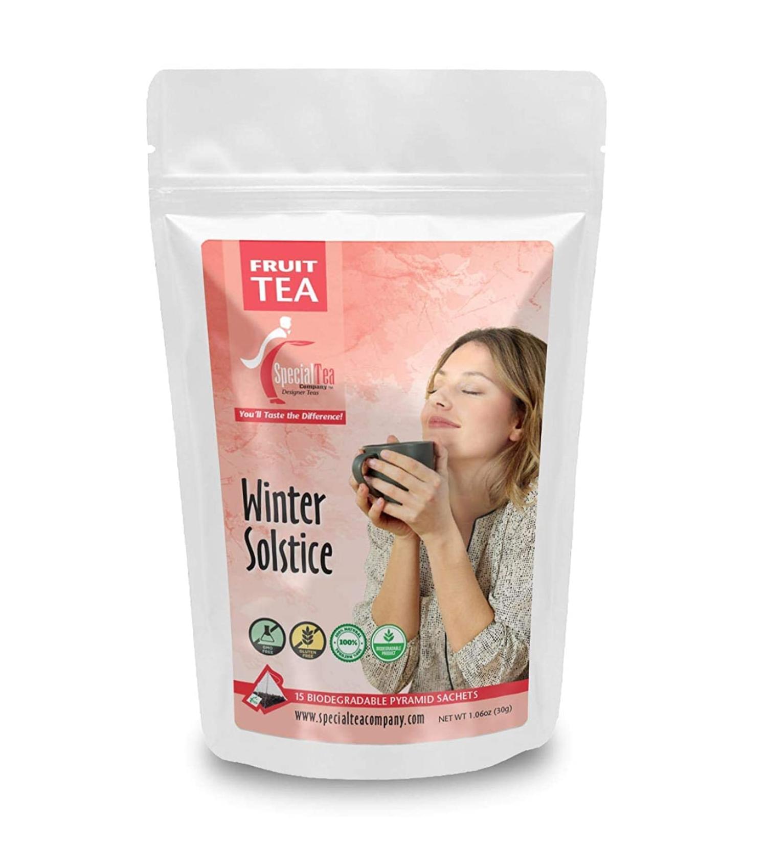 Winter Solstice Fruit Tea Pyramid - 15 Sachets | Delicious Blend for Cozy Days - Buy Online on GoSupps.com