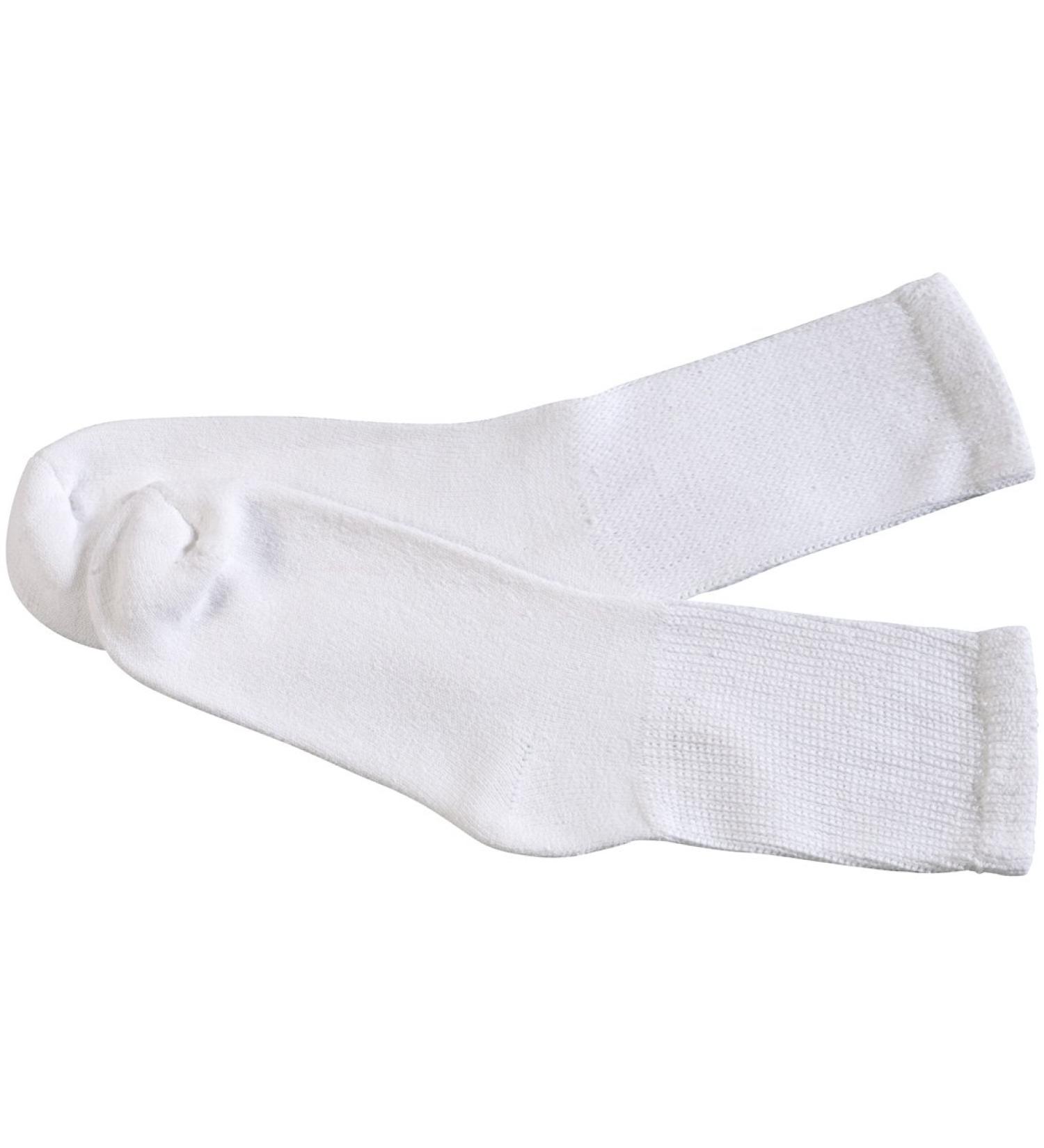 Diabetic Crew Socks 2 Pair Womens White