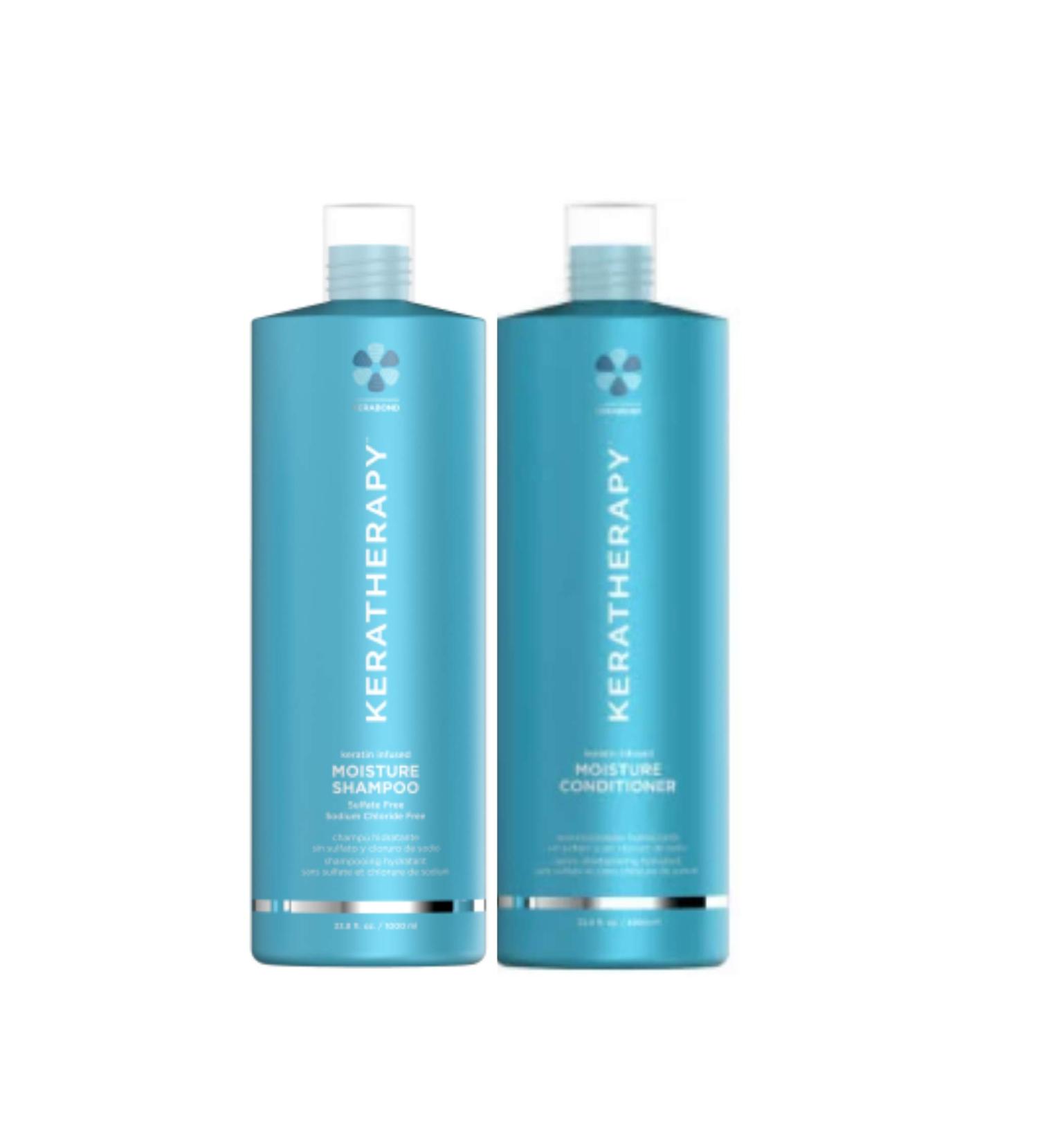 Keratin by Keratherapy Infused Moisture Shampoo & Conditioner 32 oz ea by Keratherapy - Buy Online on GoSupps.com