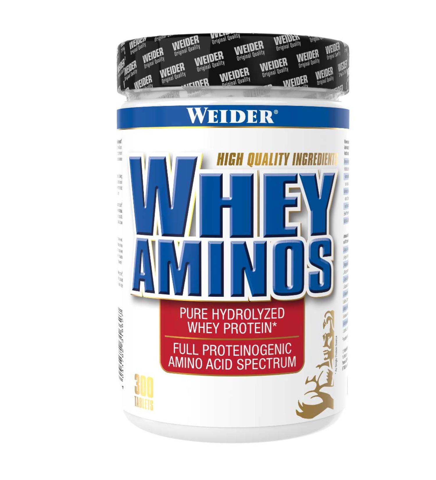 Weider Whey Aminos - 300 Tablets | Premium Amino Acid Supplement for Muscle Recovery & Growth | Buy Internationally - Buy Online on GoSupps.com