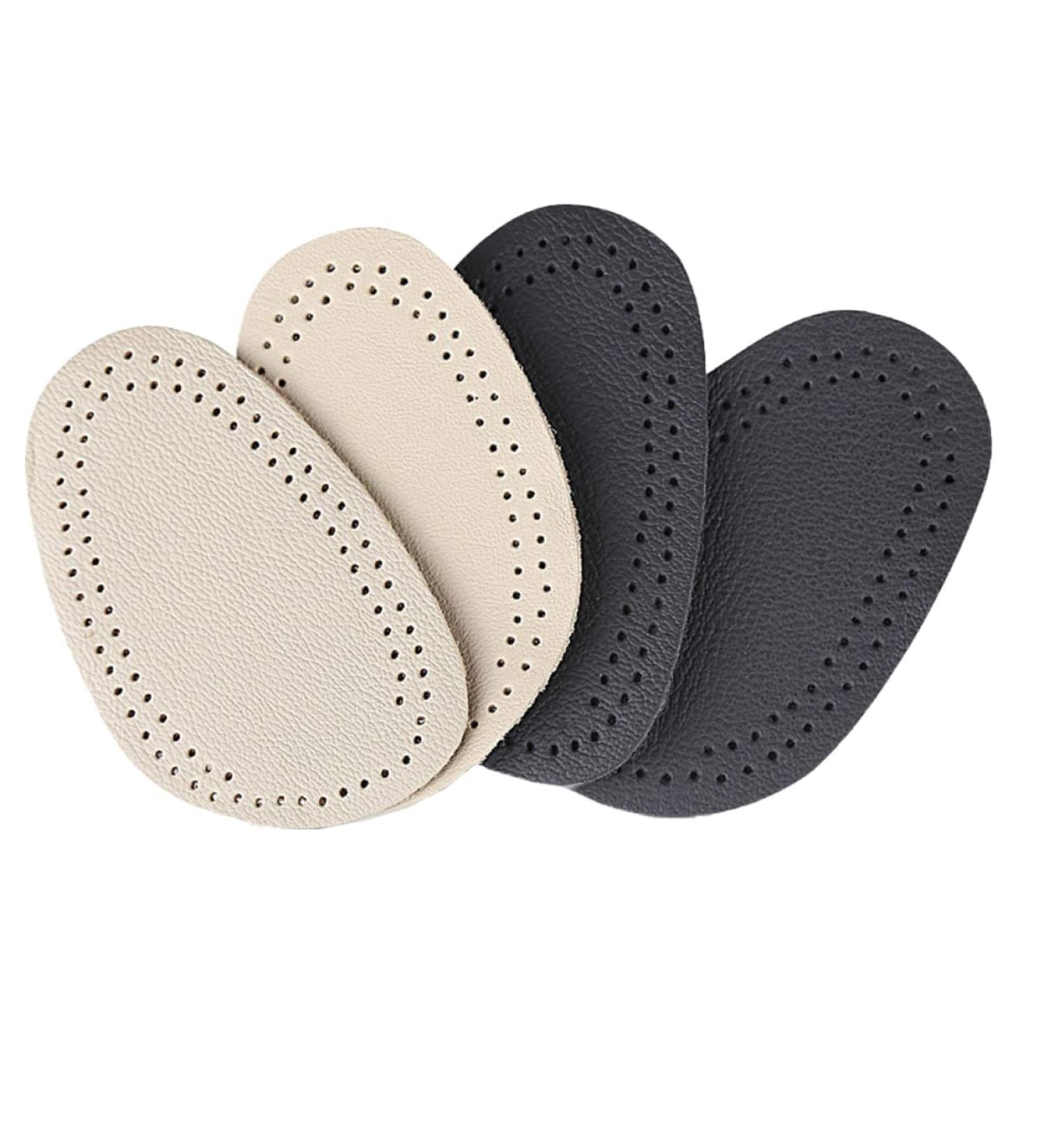 4 Pairs Metatarsal Pads & Forefoot Inserts - Gel Cushioning for Neuroma & Ball of Foot Support | Comfortable Leather Foot Pads - Buy Online on GoSupps.com