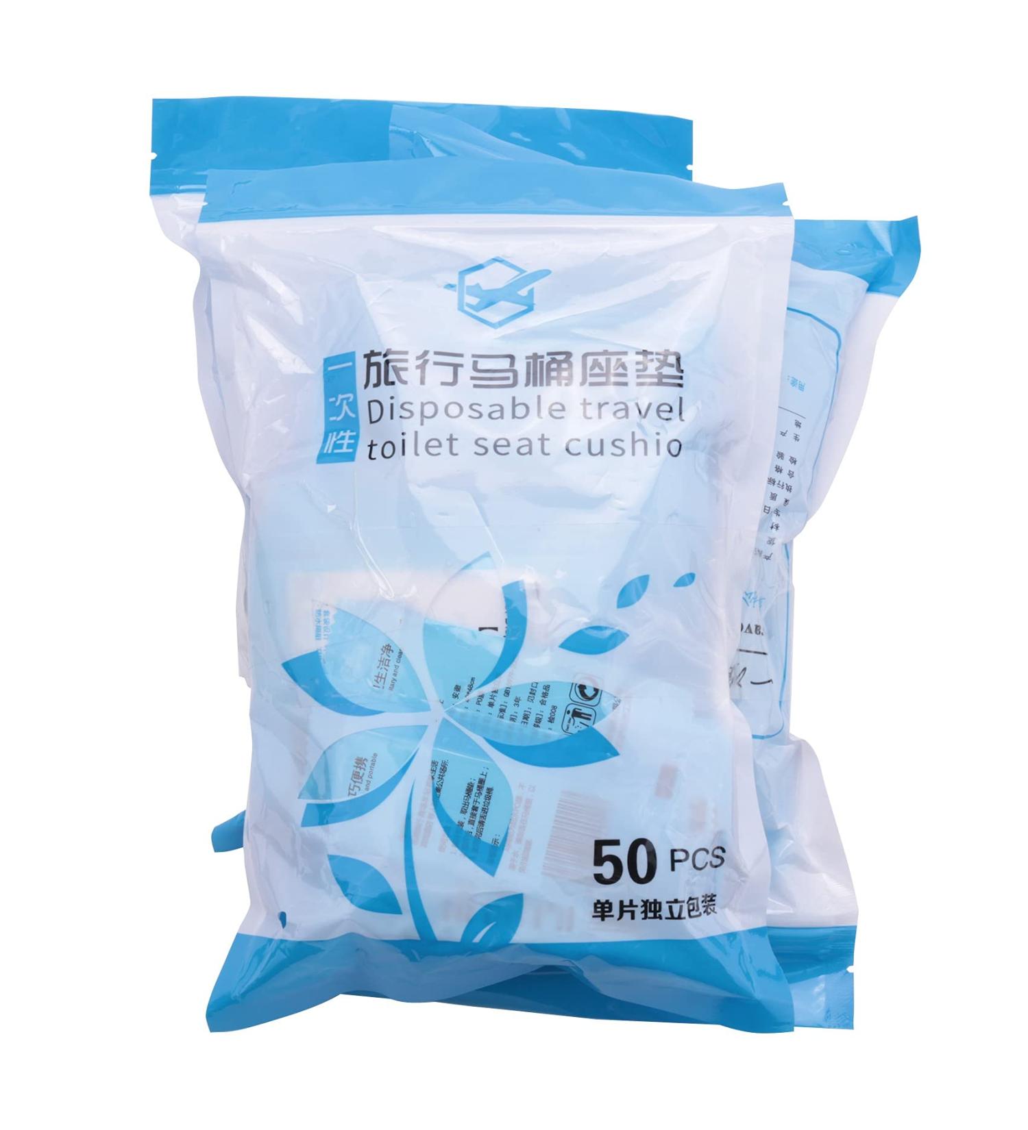 Lizusidtsy 150 Pcs Portable Disposable Toilet Seat Cover Travel Bathroom Toilet Paper Pad Bathroom Accessories - Buy Online on GoSupps.com