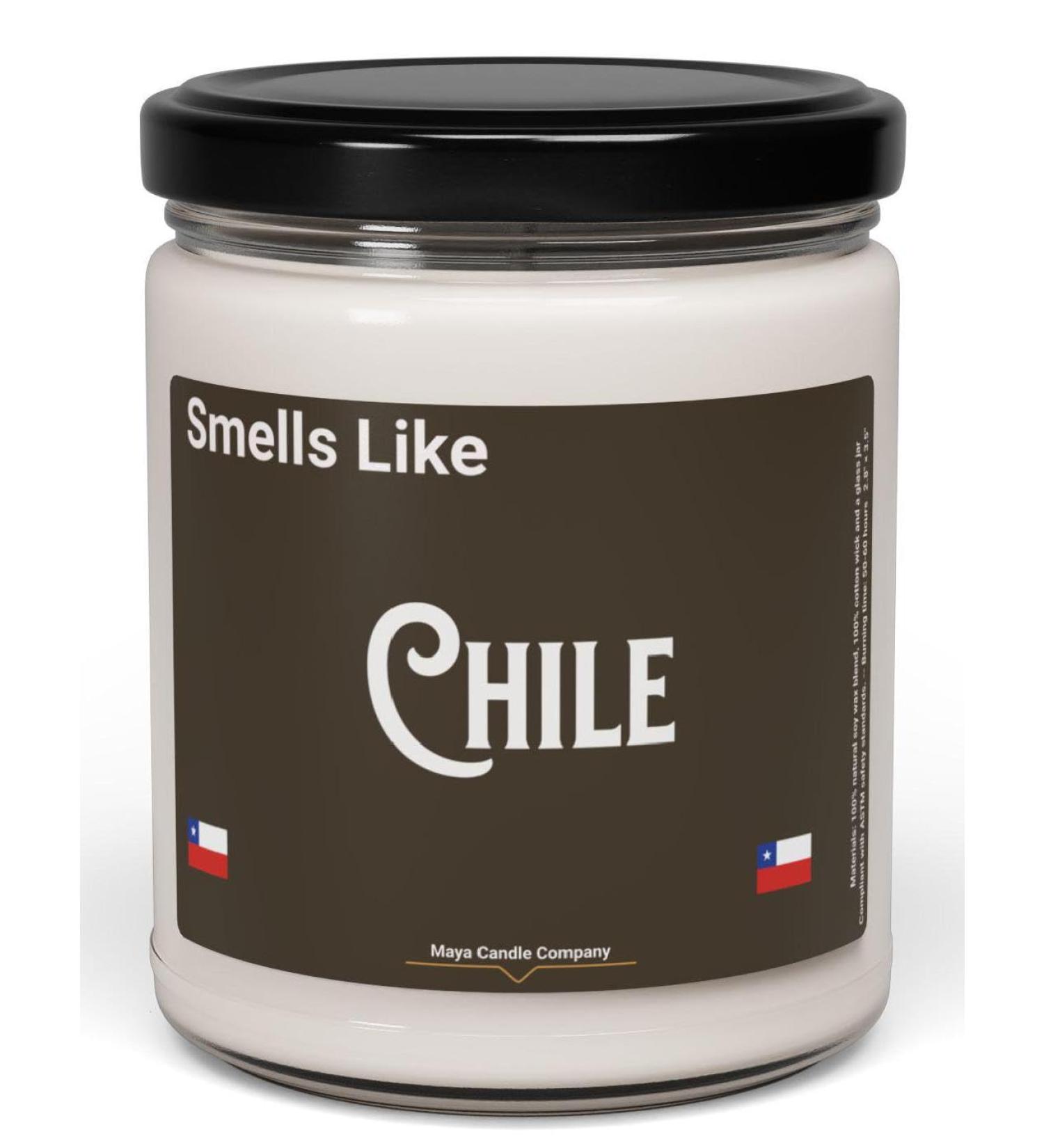 Natural Scented Soy Candle - 9oz Chile Fragrance | Romantic Gift - Clean Cotton Aroma - Buy Online on GoSupps.com