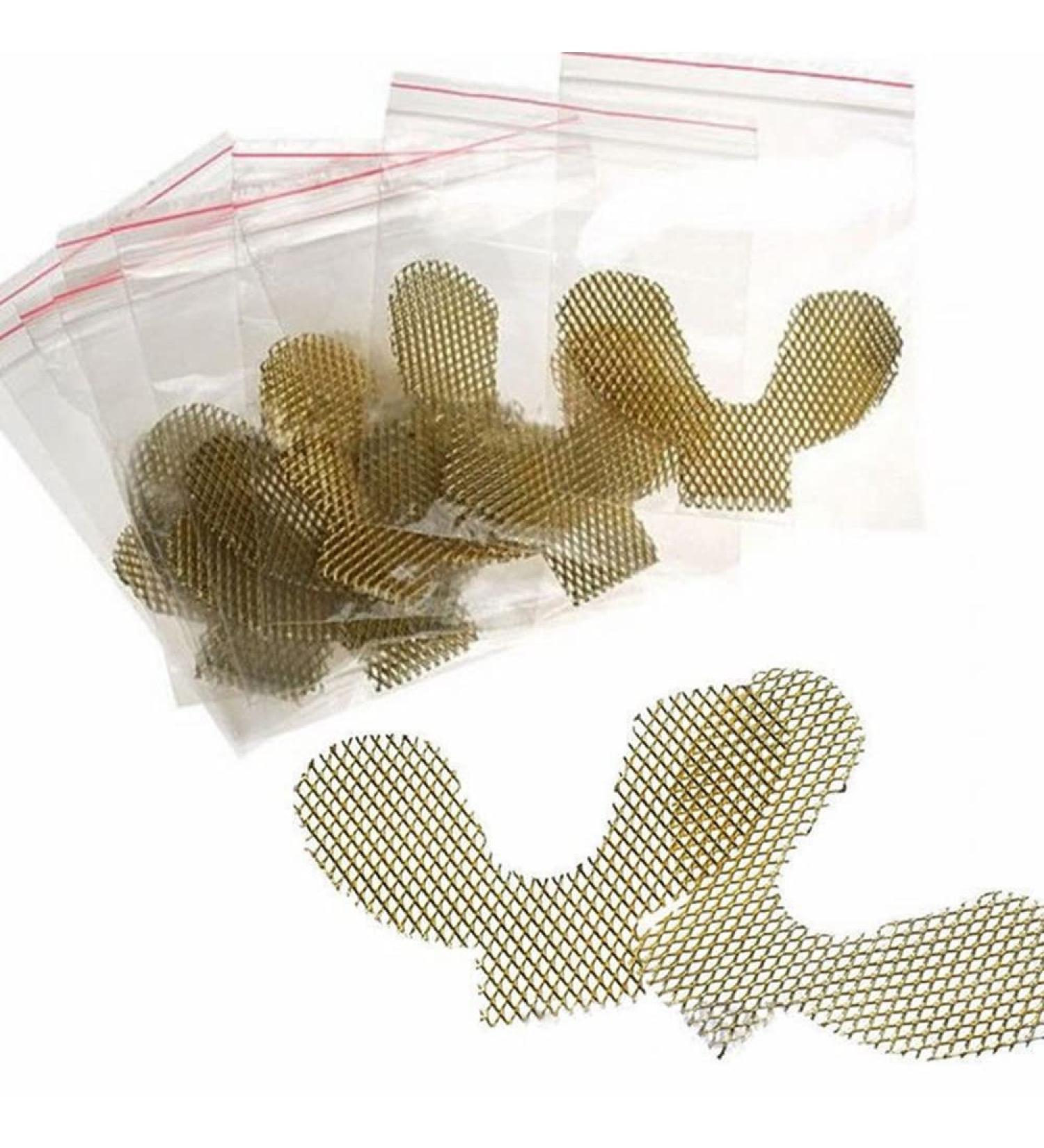 20pcs Lower Golden Metal Palatal Reinforcement Mesh For Acrylic Partial Denture Dental Materials - Buy Online on GoSupps.com