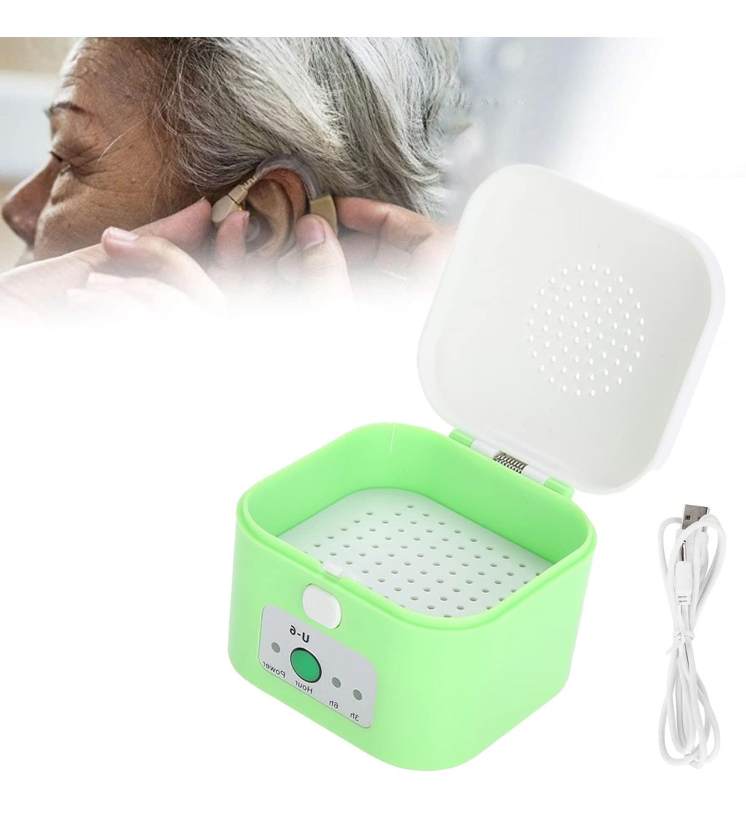 QCLUEU Electric Hearing Aid Dryer Portable Hearing Aids Dehumidifiers Automatic Drying Case USB Hearing Aid Accessories Cleaning Tool - Buy Online on GoSupps.com