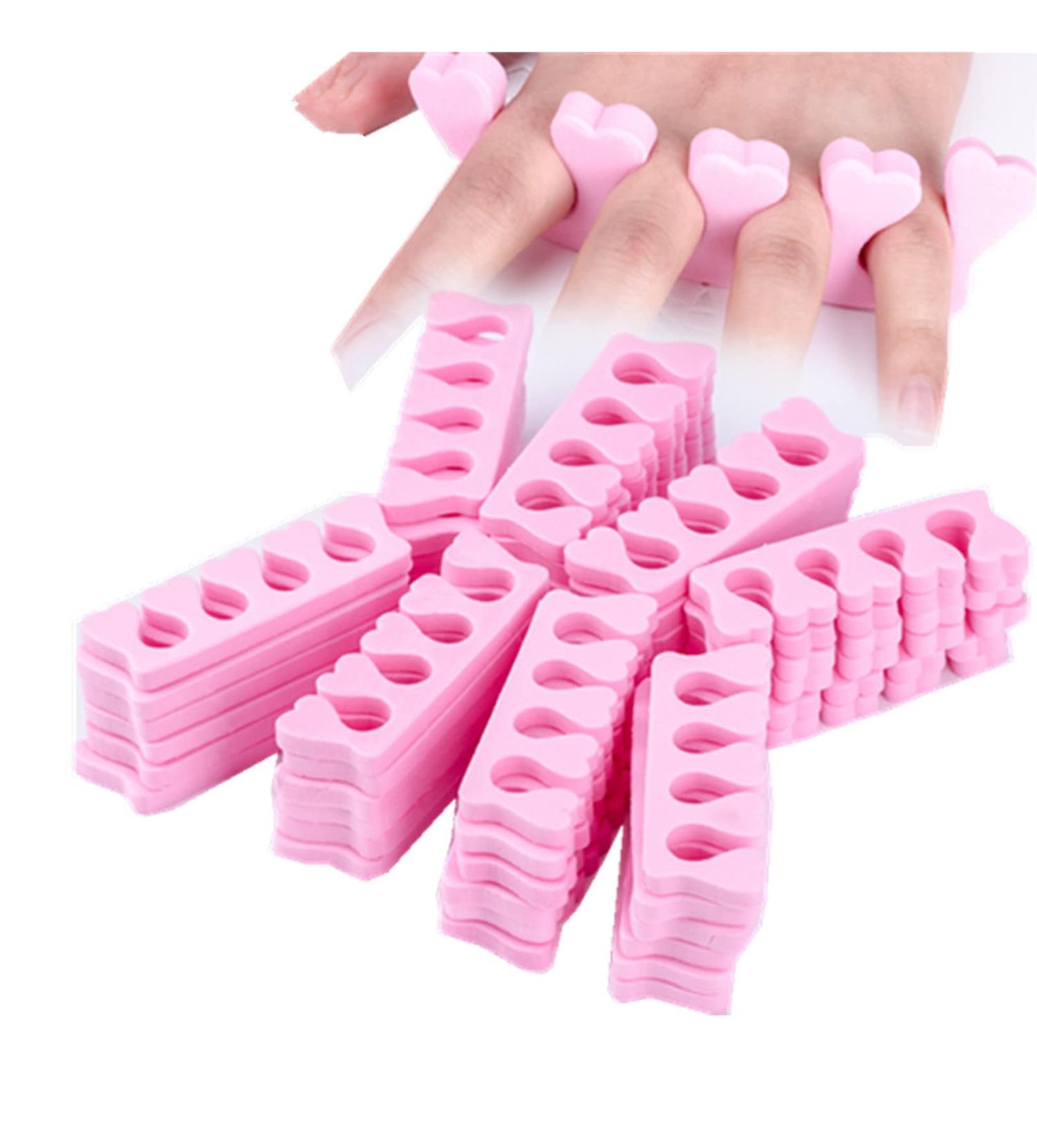 Emivery 50 PCS Pink Nail Art Toe Separators for Manicure & Pedicure - Women and Girls - Buy Online on GoSupps.com