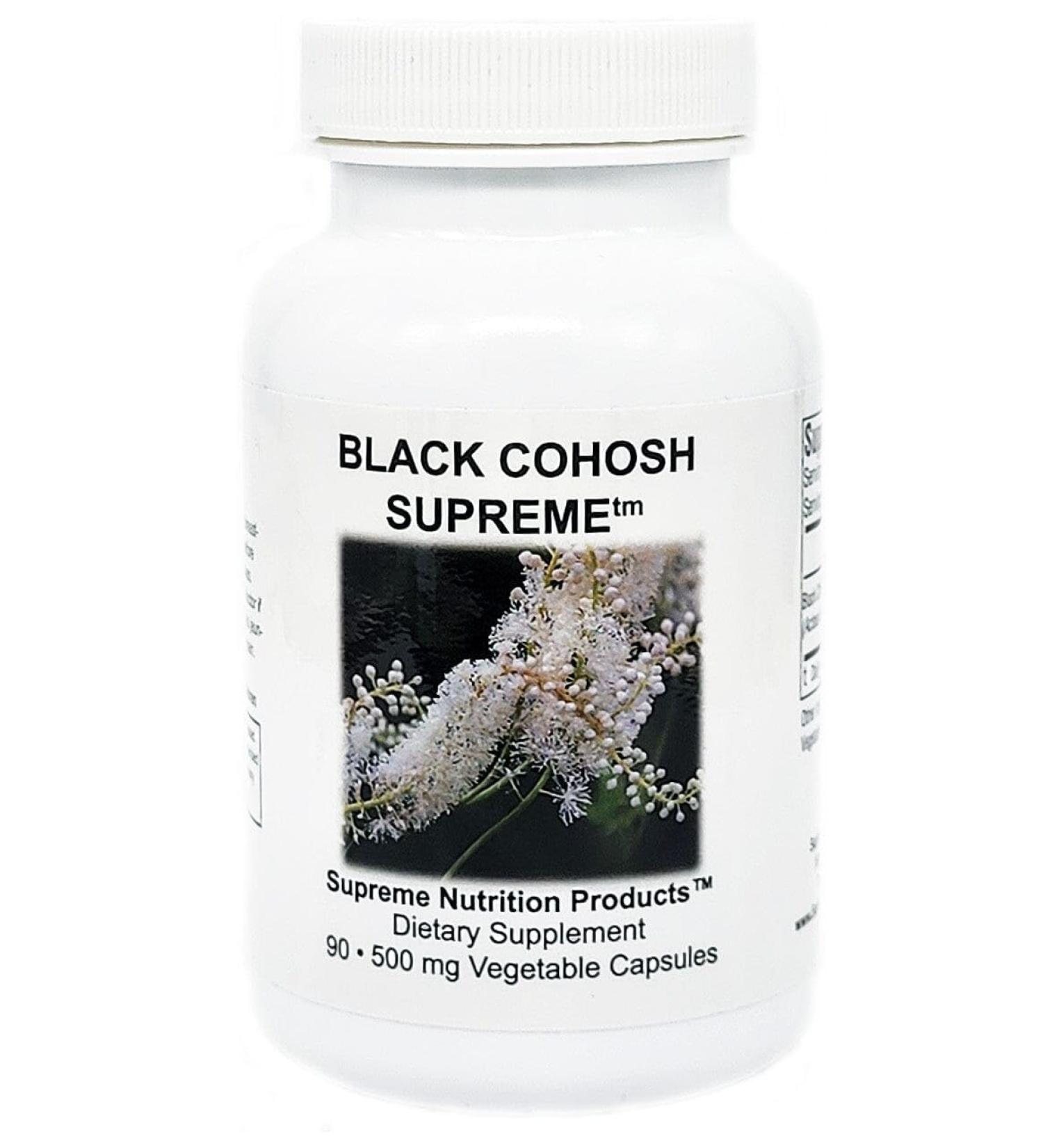 Supreme Nutrition Black Cohosh Supreme 90 Pure Vegetarian Capsules 90 Count (Pack of 1) - Buy Online on GoSupps.com