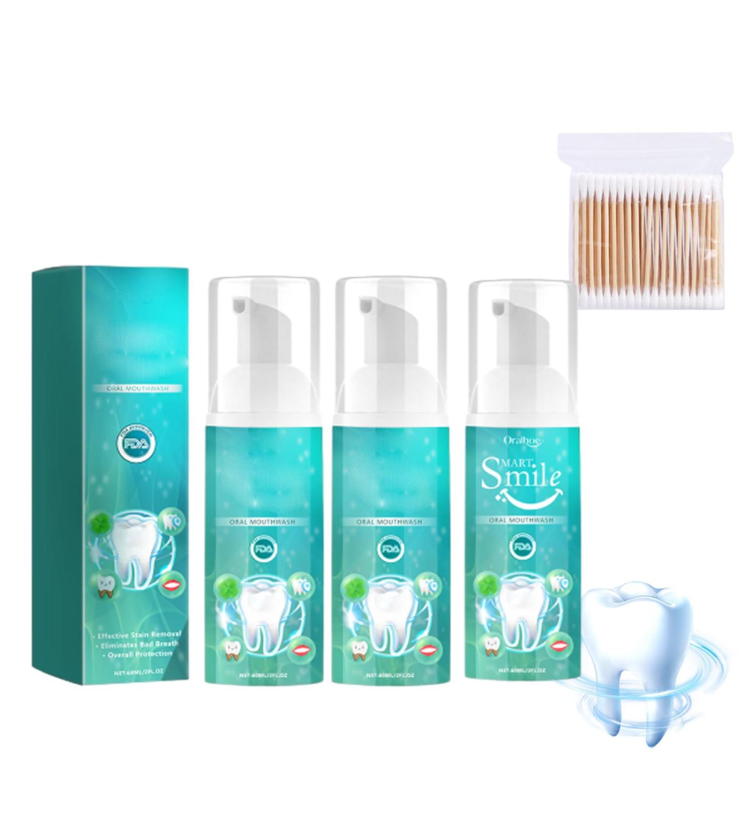 Smile Bright Mouthwash - Smartsmile Tooth Whitening & Rebuilding (3PCs) | International Shipping Available - Buy Online on GoSupps.com