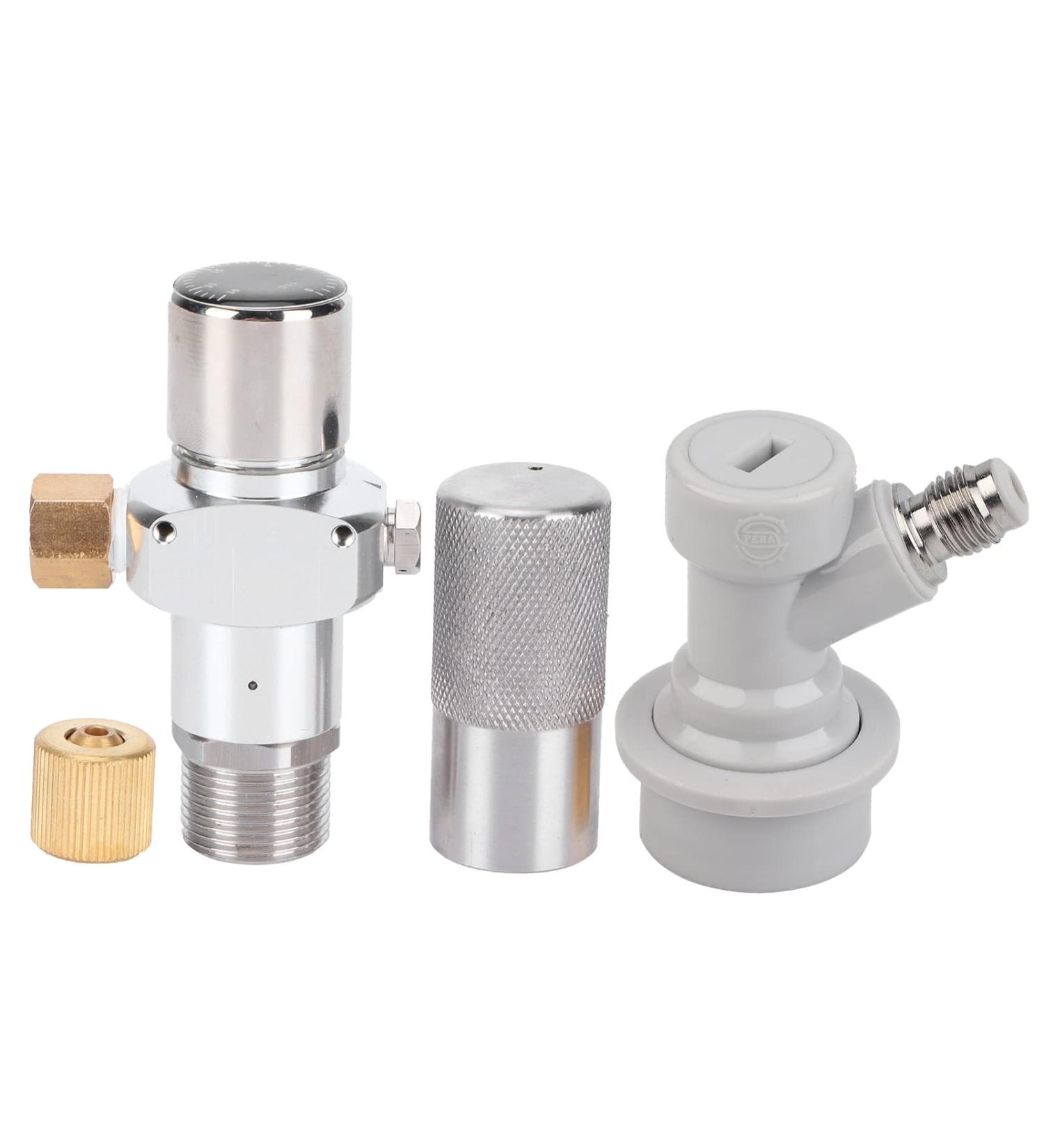 Coffee Gas Charger 0 30PSI Nitrogen Regulator Mini Aluminum Alloy Coffee Nitrogen Charger with Gas Ball Lock - Buy Online on GoSupps.com