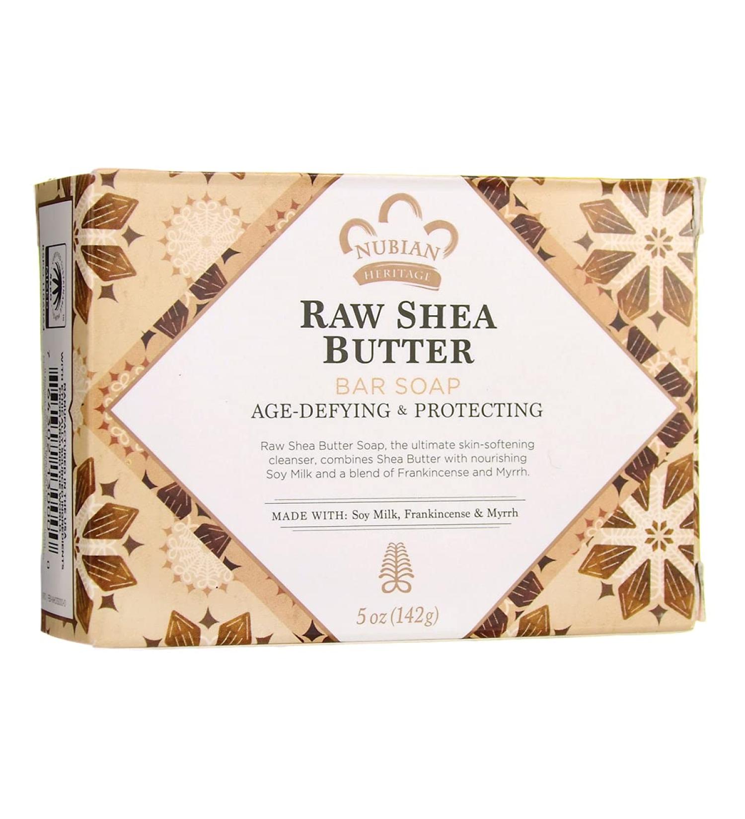 Nubian Heritage Raw Shea Butter Bar Soap 5 Ounce