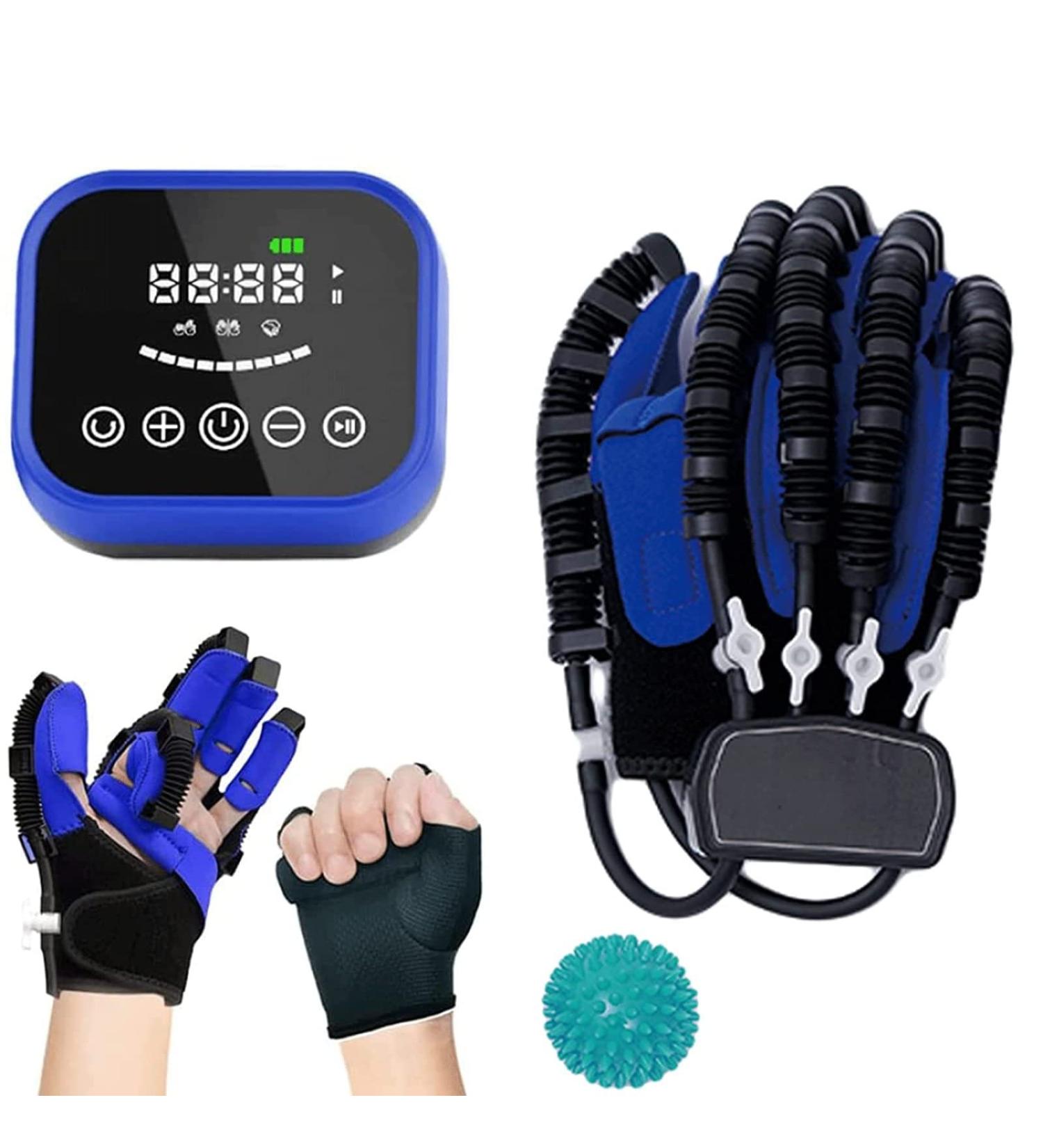 Rehabilitation Robot Gloves Finger Straightening Brace Guard for Stroke Hemiplegia Hand Function Recovery Relief Finger Cramps Right X-Large - Buy Online on GoSupps.com