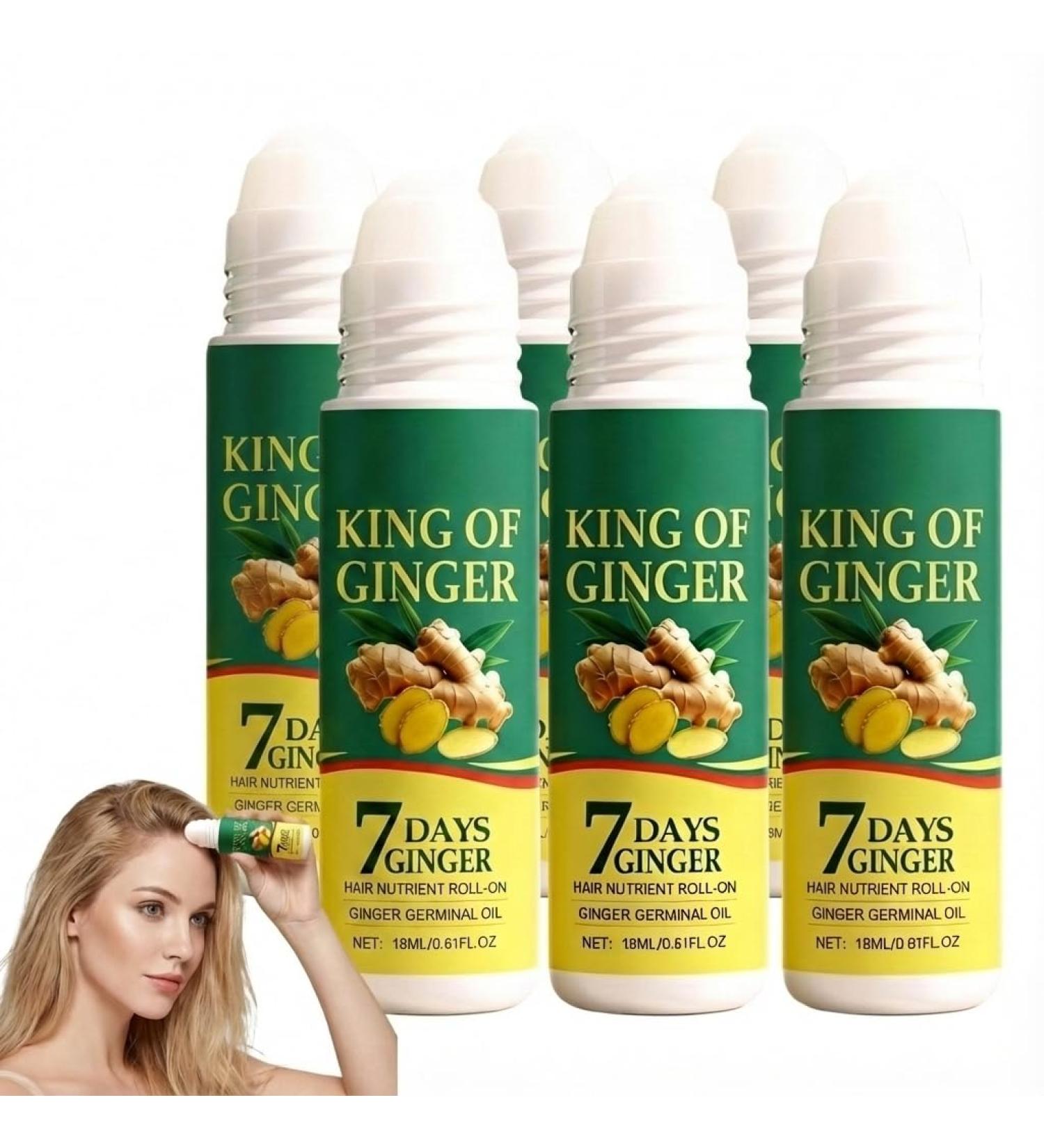 Lot de 6 huiles capillaires bille au gingembre huile nourrissante pour tous les types de cuir chevelu s rum naturel l'extrait de plantes pour les soins du cuir chevelu soin quotidien des 6 pi ces. - Buy Online on GoSupps.com