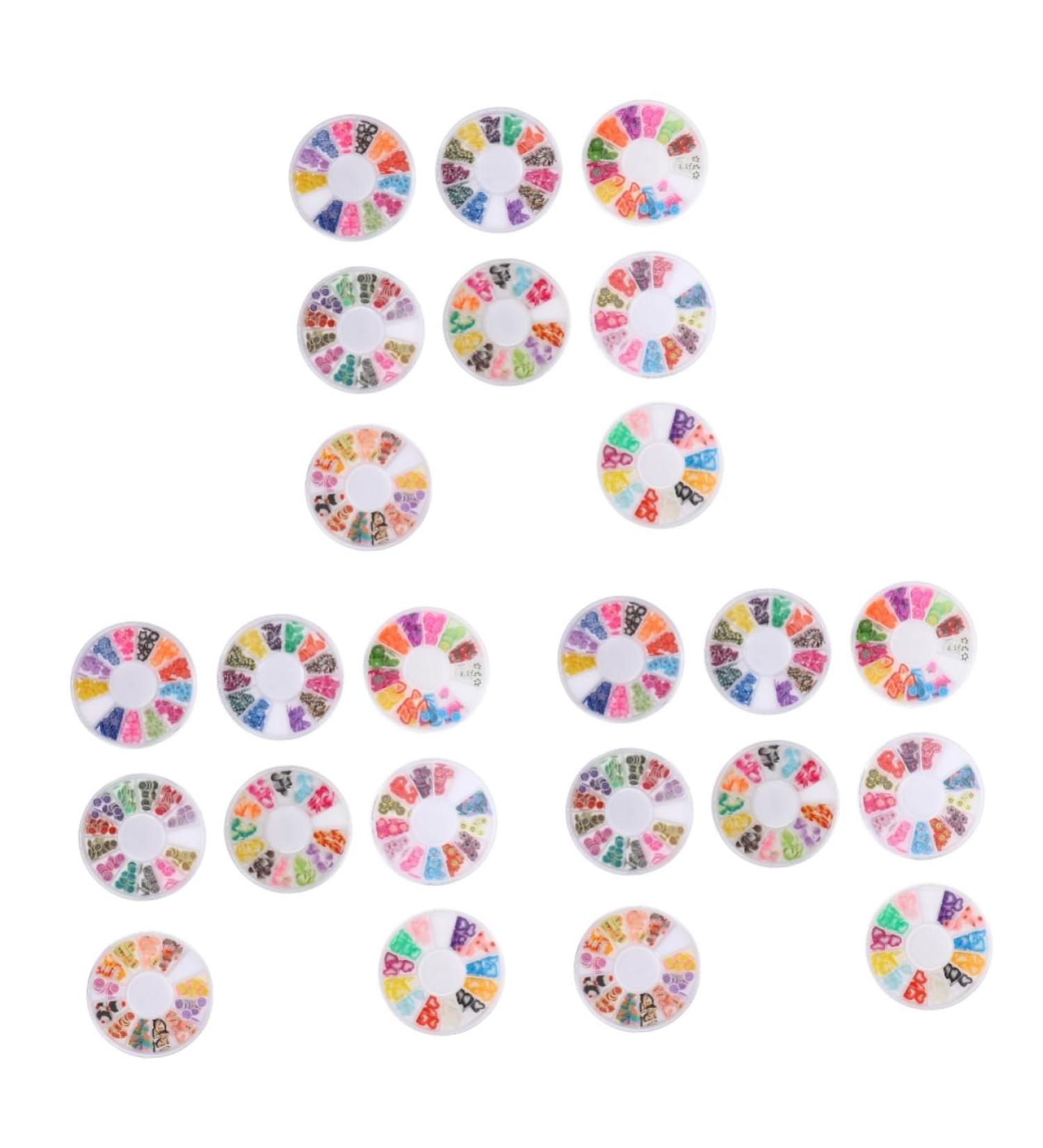 FRCOLOR 24 Boxes Soft Pottery Craft Patch Resin Charms for Crafts Craft Making Patch Fruit Slices Clay Beads for Jewelry Nail Decorations Diy 3d Polymer Clay Bulk Nail Flakes - Buy Online on GoSupps.com