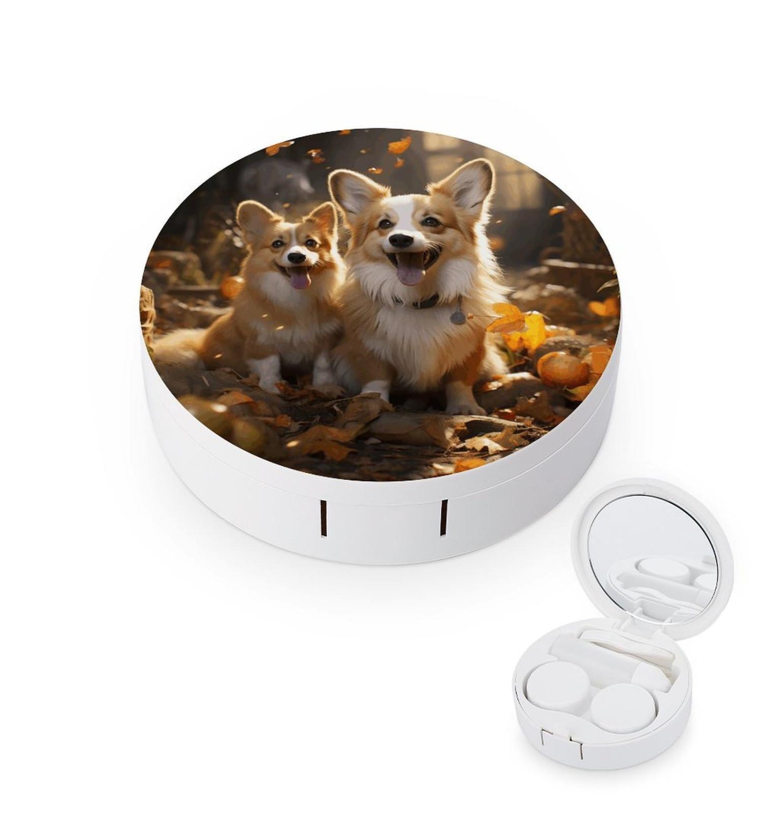 Portable Corgi Contact Lens Case - Travel-Friendly Storage Box for Contact Lenses - Buy Online on GoSupps.com