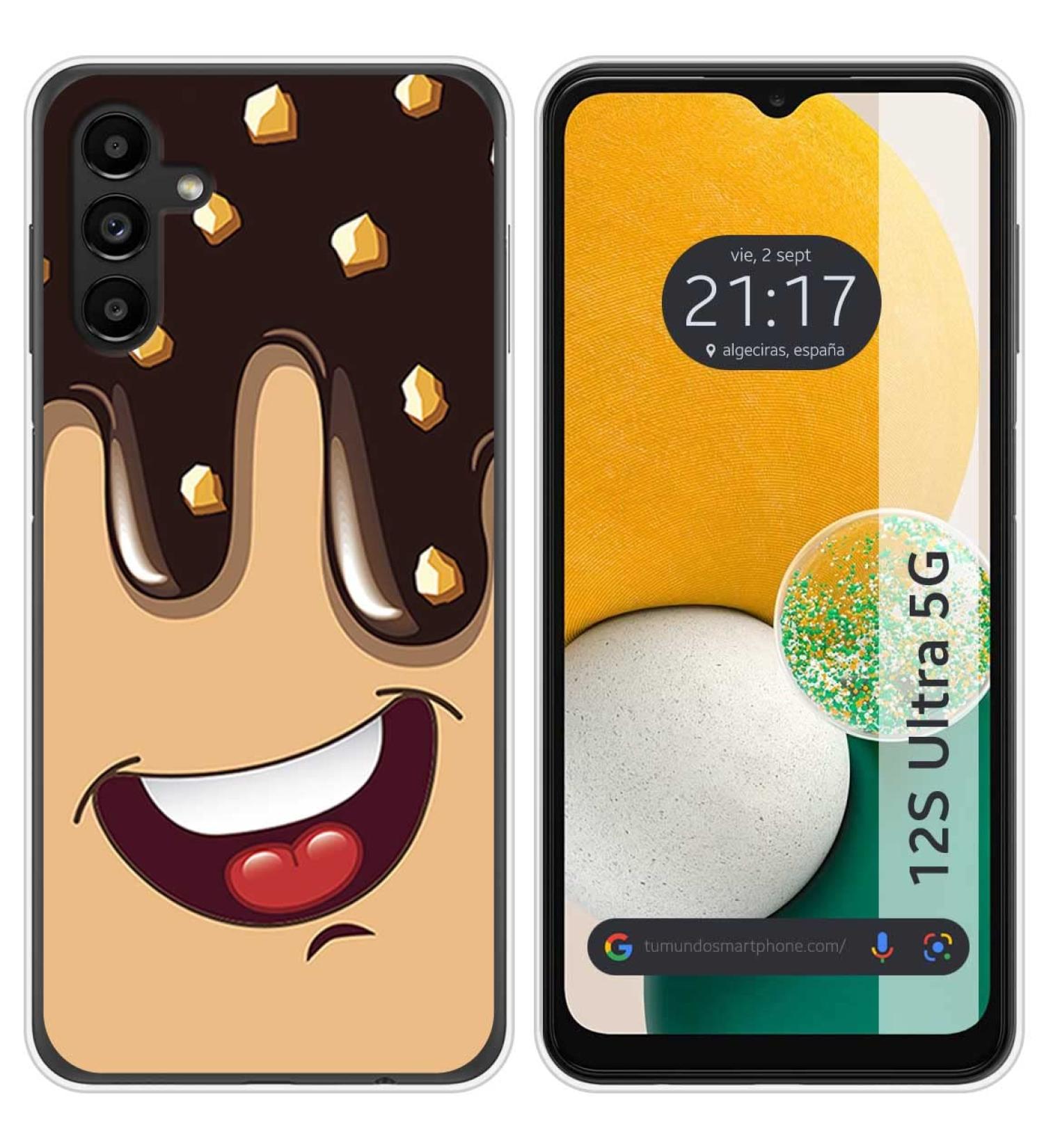 Tumundosmartphone Silicone Case for Samsung Galaxy A13 5G Chocolate Ice Cream Design