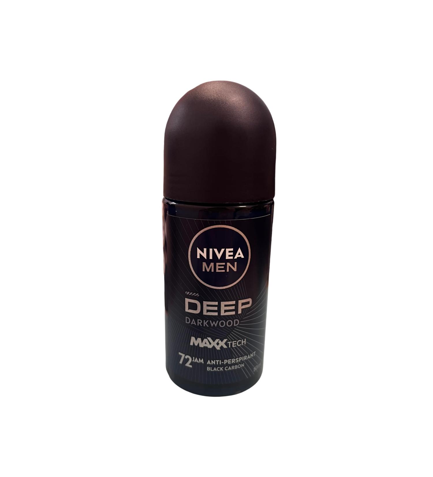 NIVEA Men Deep Antiperspirant Roll-On Deodorant for Men 50 ml Pack of 6 - Buy Online on GoSupps.com